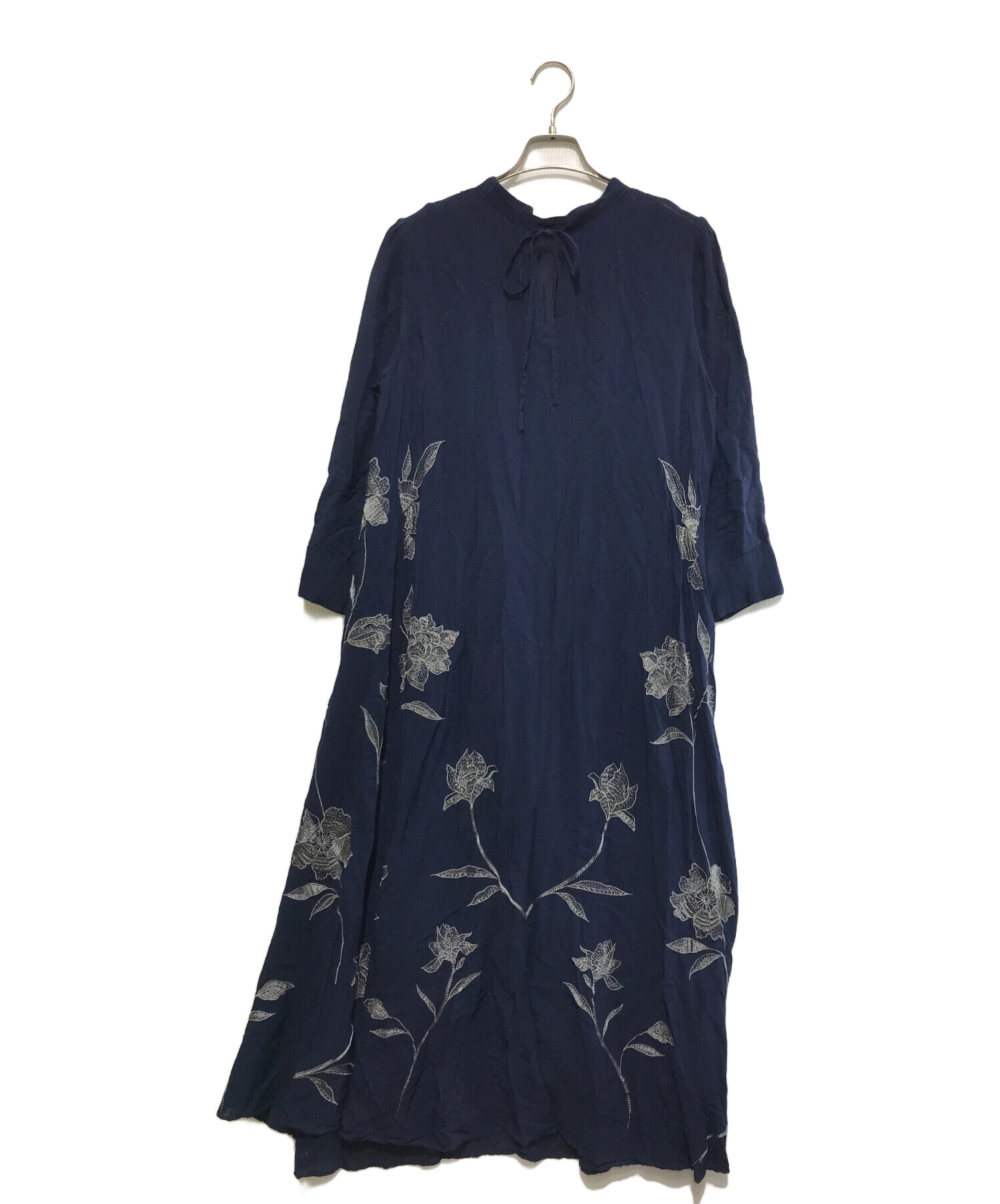 中古・古着通販】Ameri (アメリ) 2WAY FLOWER GARDEN DRESS ネイビー サイズ:M｜ブランド・古着通販  トレファク公式【TREFAC FASHION】スマホサイト