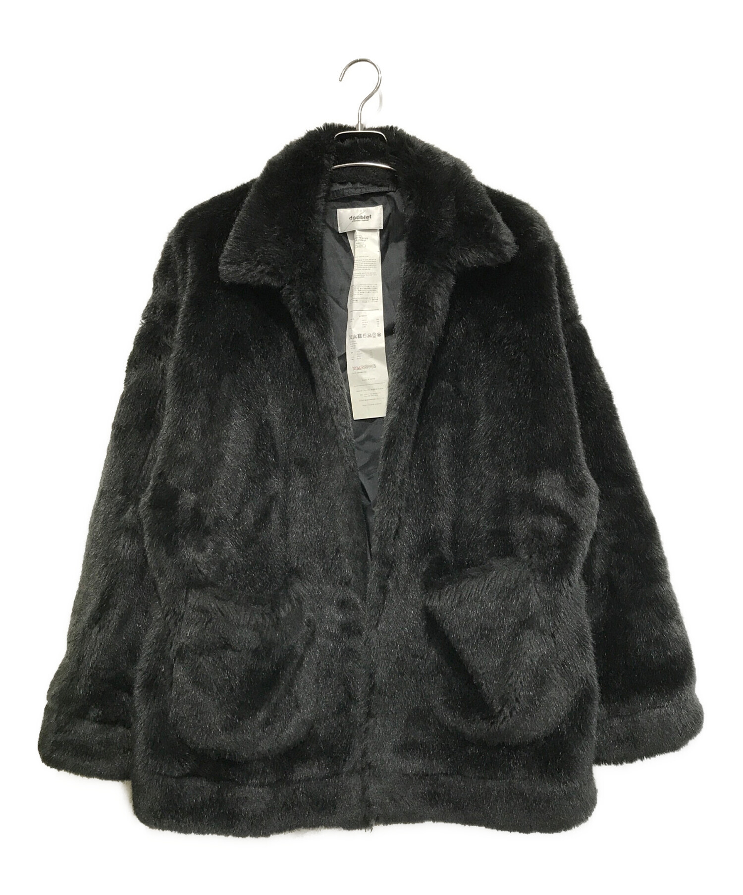 中古・古着通販】doublet (ダブレット) 19AW HAND-PAINTED FUR JACKET ブラック サイズ:M｜ブランド・古着通販  トレファク公式【TREFAC FASHION】スマホサイト