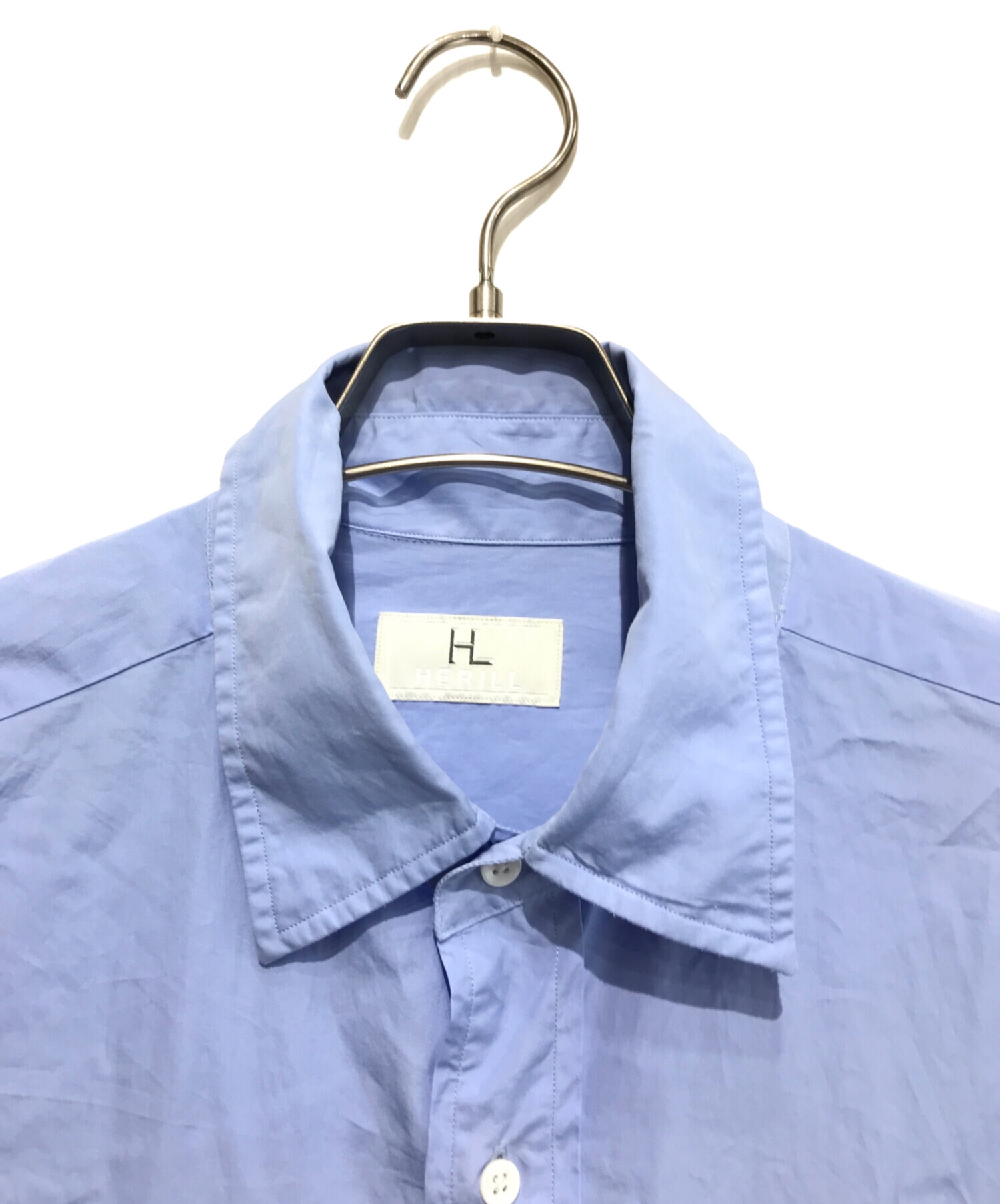 中古・古着通販】HERILL (ヘリル) 23SS Suvin Work shirts ブルー サイズ:2｜ブランド・古着通販  トレファク公式【TREFAC FASHION】スマホサイト