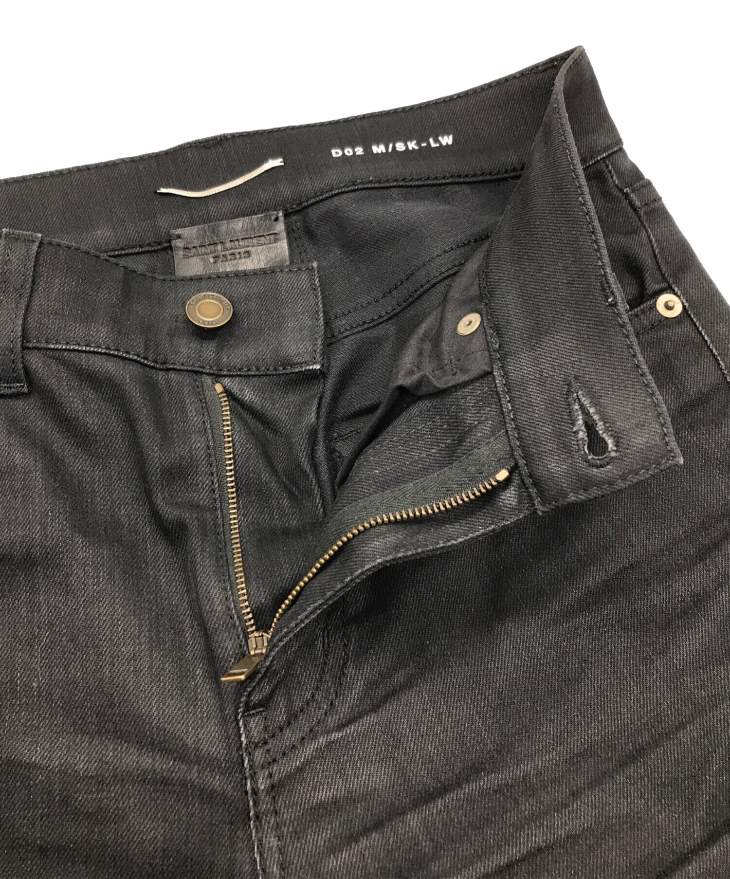 中古・古着通販】Saint Laurent Paris (サンローランパリ) スタッズデニムパンツ ブラック サイズ:26｜ブランド・古着通販  トレファク公式【TREFAC FASHION】スマホサイト