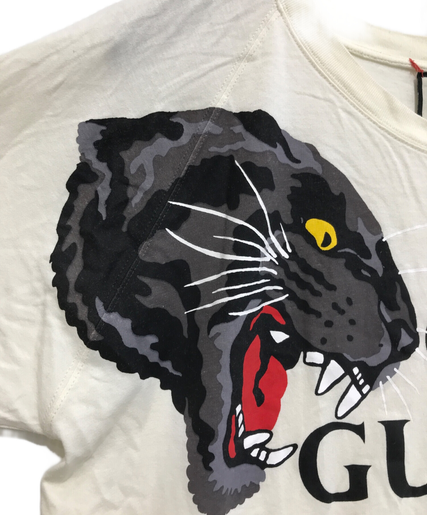 中古・古着通販】GUCCI (グッチ) タイガープリントTシャツ アイボリー サイズ:S｜ブランド・古着通販 トレファク公式【TREFAC  FASHION】スマホサイト