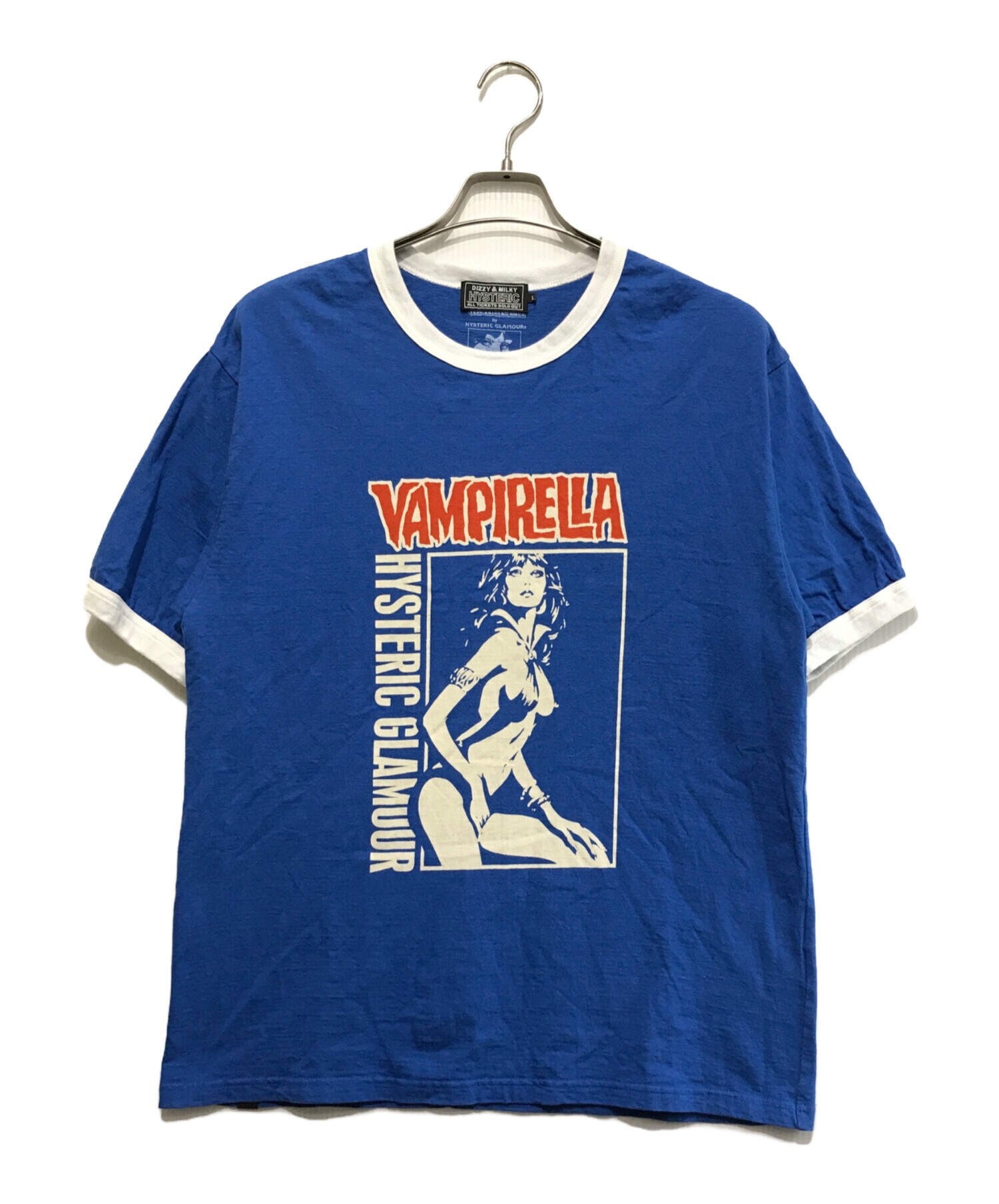 中古・古着通販】Hysteric Glamour (ヒステリックグラマー) 22SS VAMPIRELLA HYSTERIC ISSUE ブルー  サイズ:L｜ブランド・古着通販 トレファク公式【TREFAC FASHION】スマホサイト