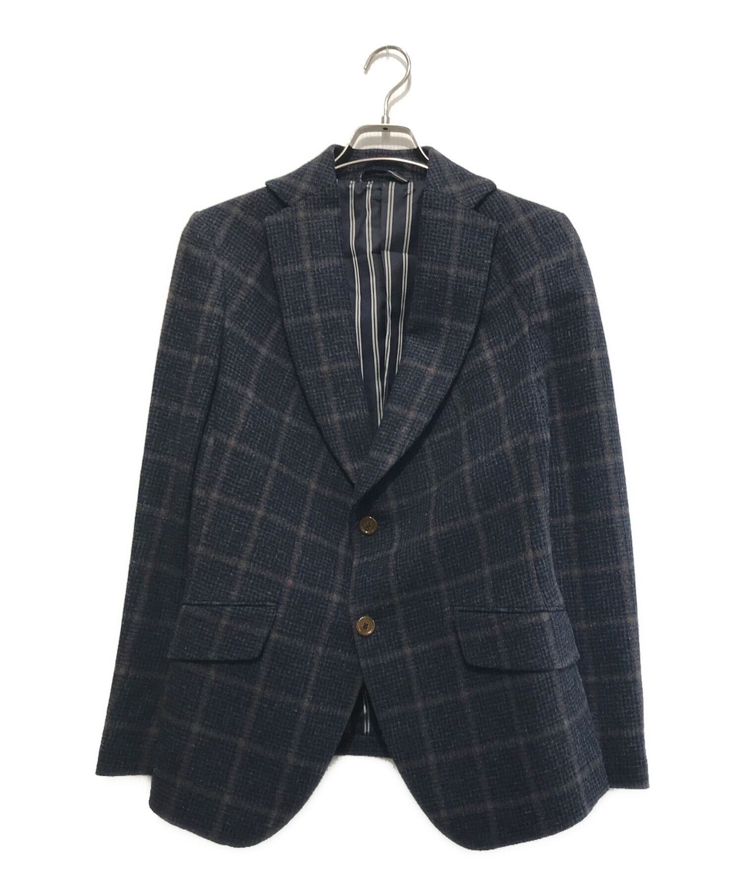 中古・古着通販】Vivienne Westwood man (ヴィヴィアン ウェストウッド マン) チェックジャケット ネイビー  サイズ:44｜ブランド・古着通販 トレファク公式【TREFAC FASHION】スマホサイト