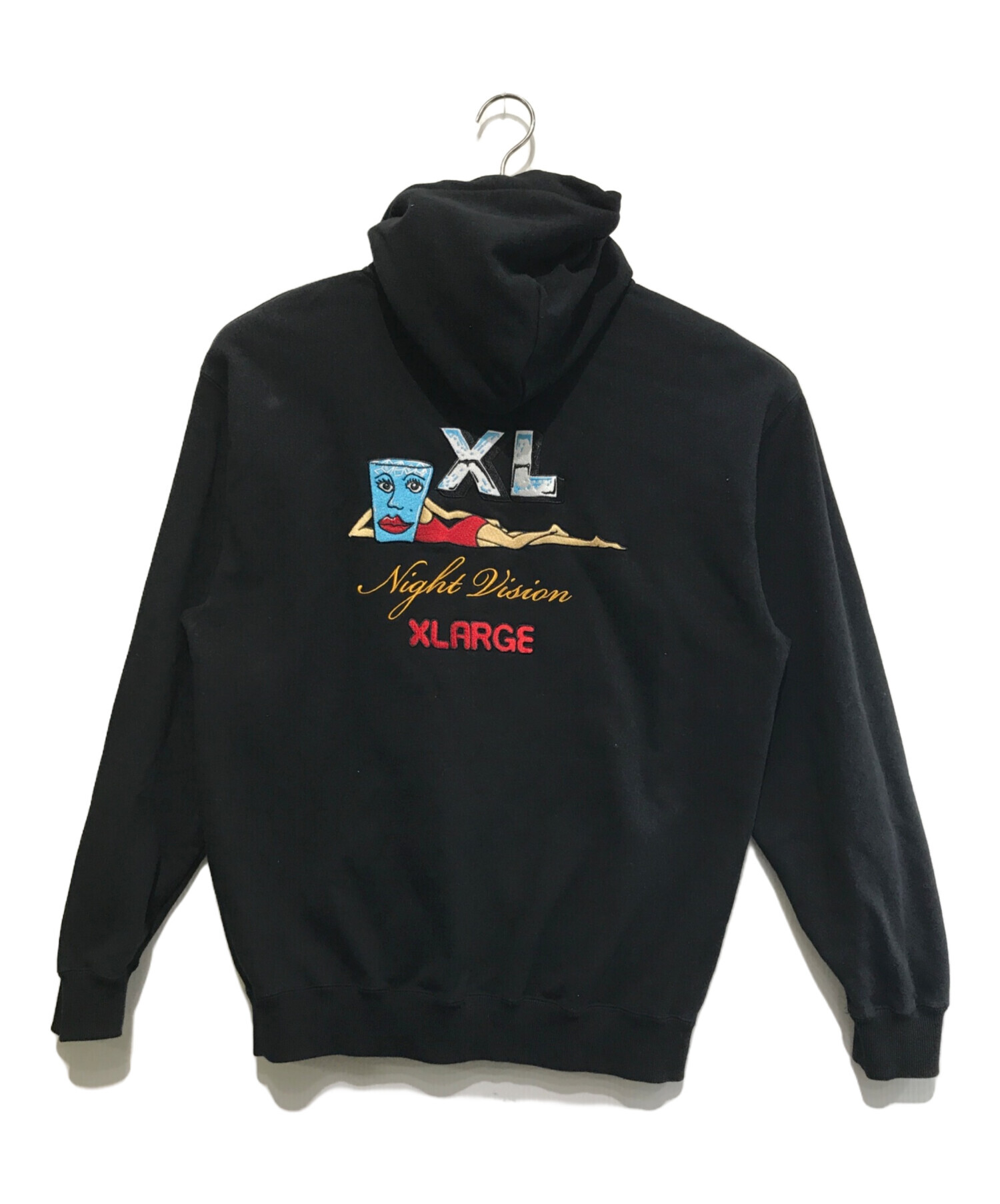 中古・古着通販】X-LARGE (エクストララージ) NIGHT VISION ZIP UP HOODED ブラック サイズ:M｜ブランド・古着通販  トレファク公式【TREFAC FASHION】スマホサイト