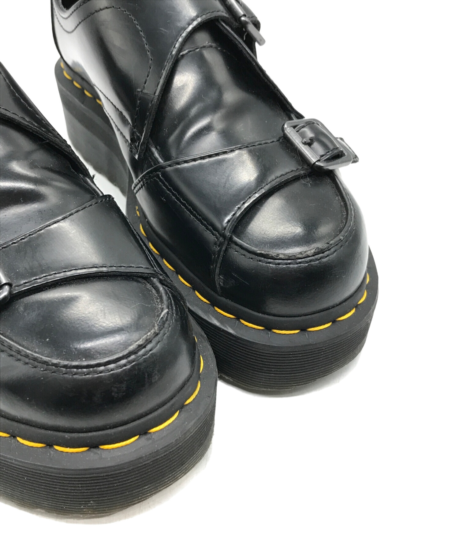 中古・古着通販】Dr.Martens (ドクターマーチン) ダブルベルトレザーシューズ ブラック サイズ:UK 7｜ブランド・古着通販  トレファク公式【TREFAC FASHION】スマホサイト