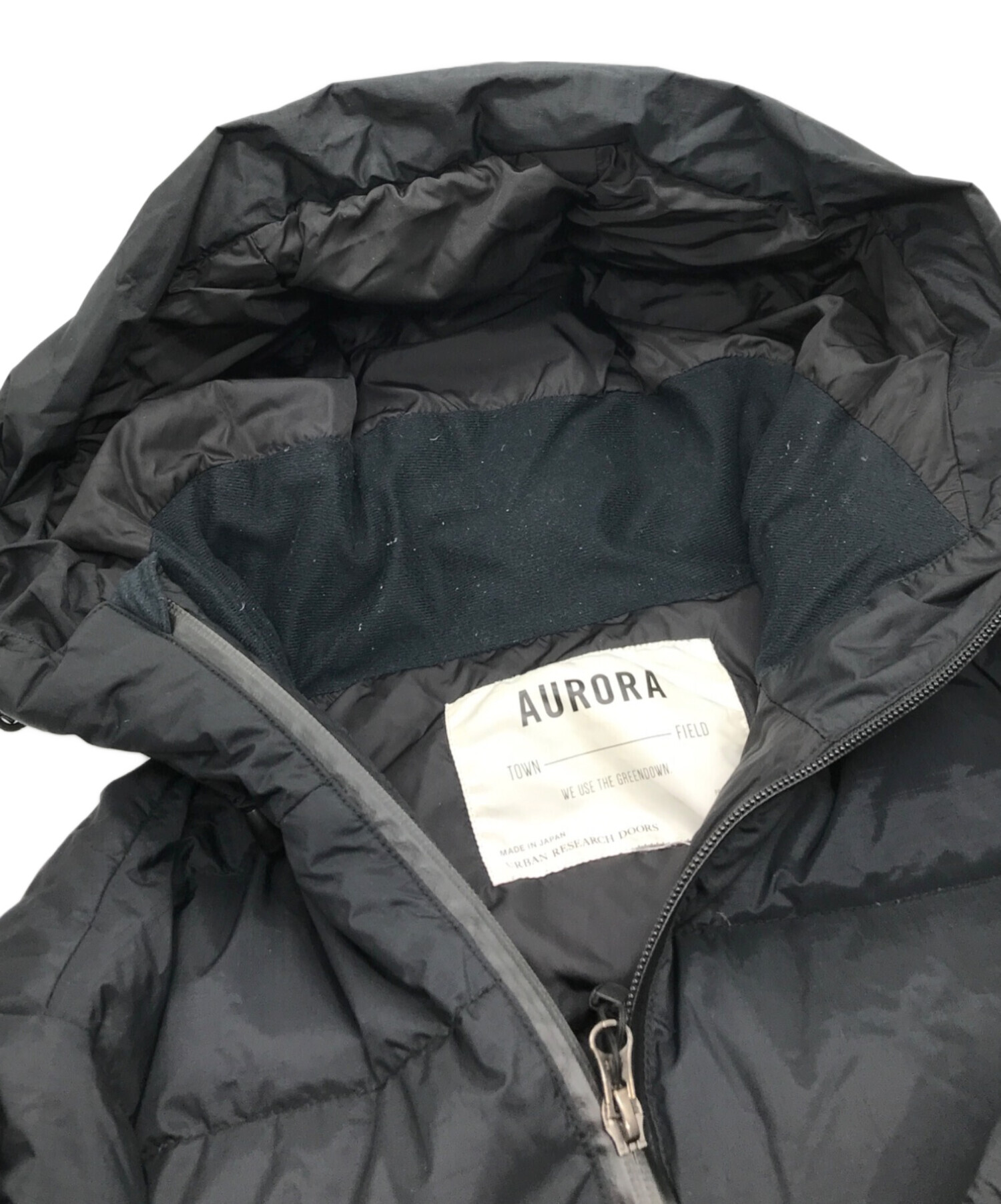 URBAN RESEARCH DOORS (アーバンリサーチ ドアーズ) NANGA (ナンガ) AURORA DOWN JACKET  別注オーロラダウンジャケット ブラック サイズ:38