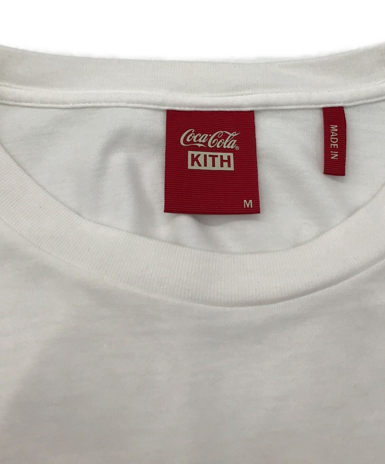 KITH × Coca Cola (キス×コカコーラ) プリントTシャツ ホワイト サイズ:SIZE M