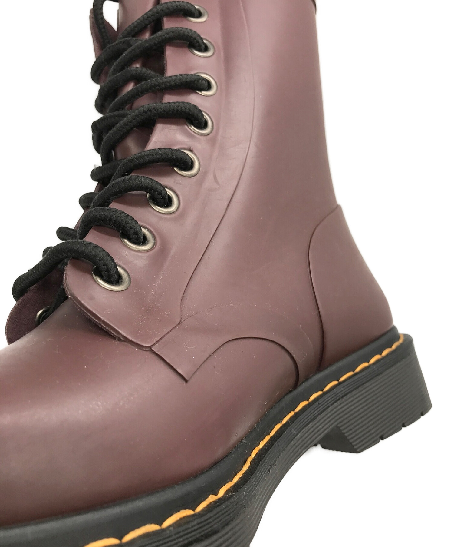 Dr.Martens (ドクターマーチン) 8ホール レインブーツ パープル サイズ:SIZE 37