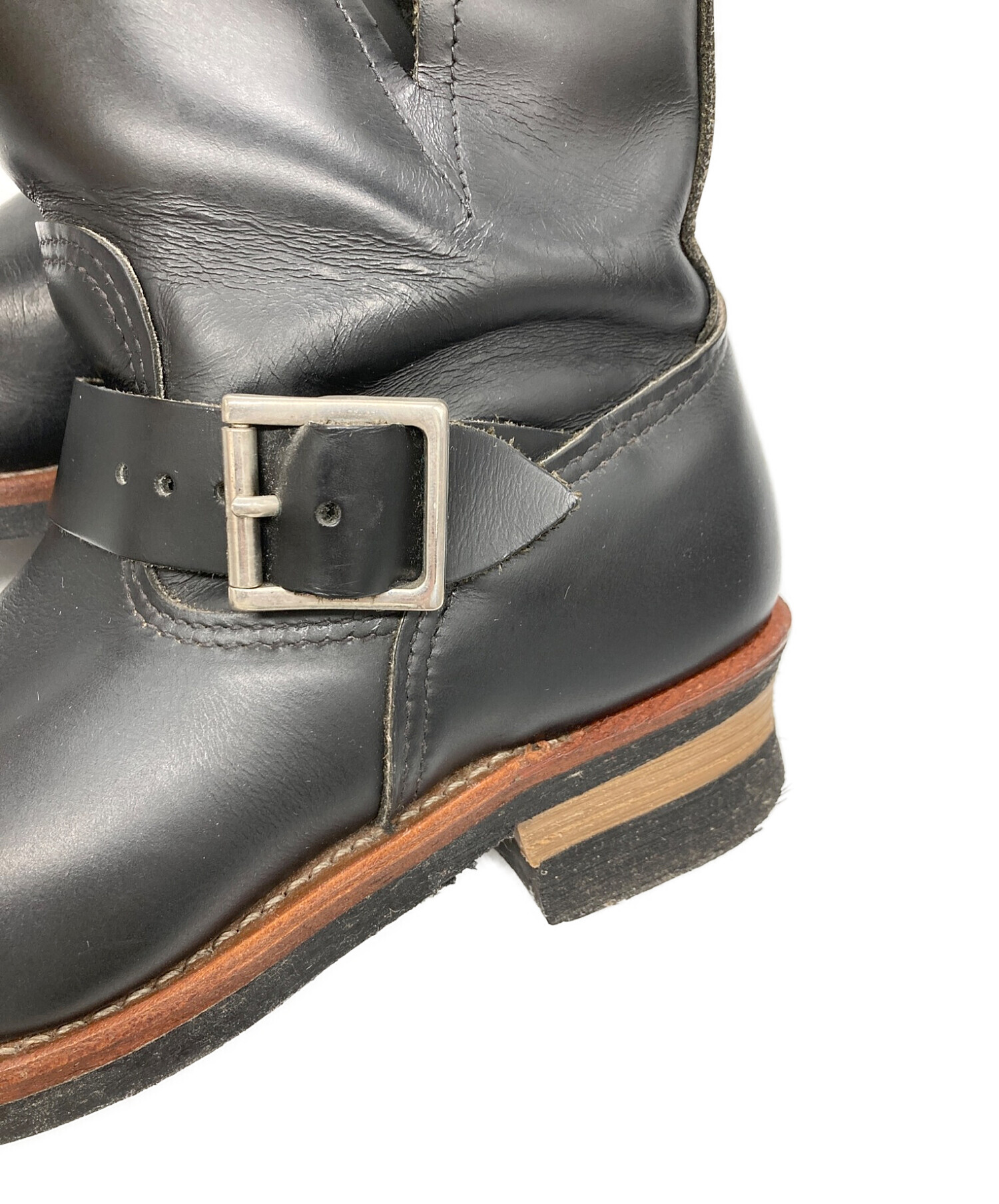 RED WING (レッドウィング) ショートエンジニアブーツ ブラック サイズ:SIZE 26cm