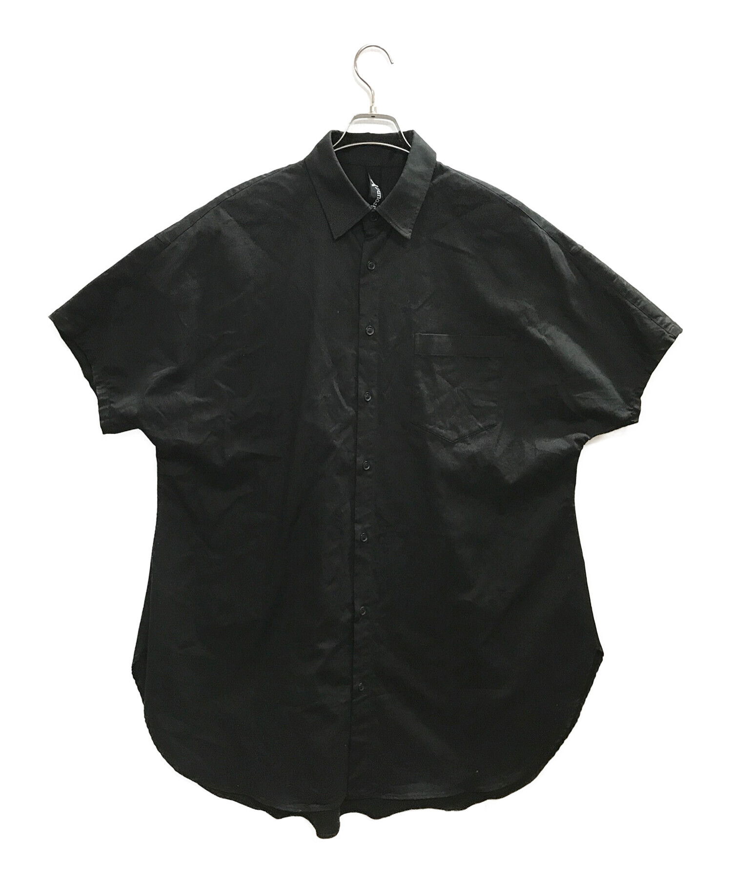 GROUND Y (グラウンドワイ) ドルマンショートスリーブシャツ ブラック サイズ:SIZE 3