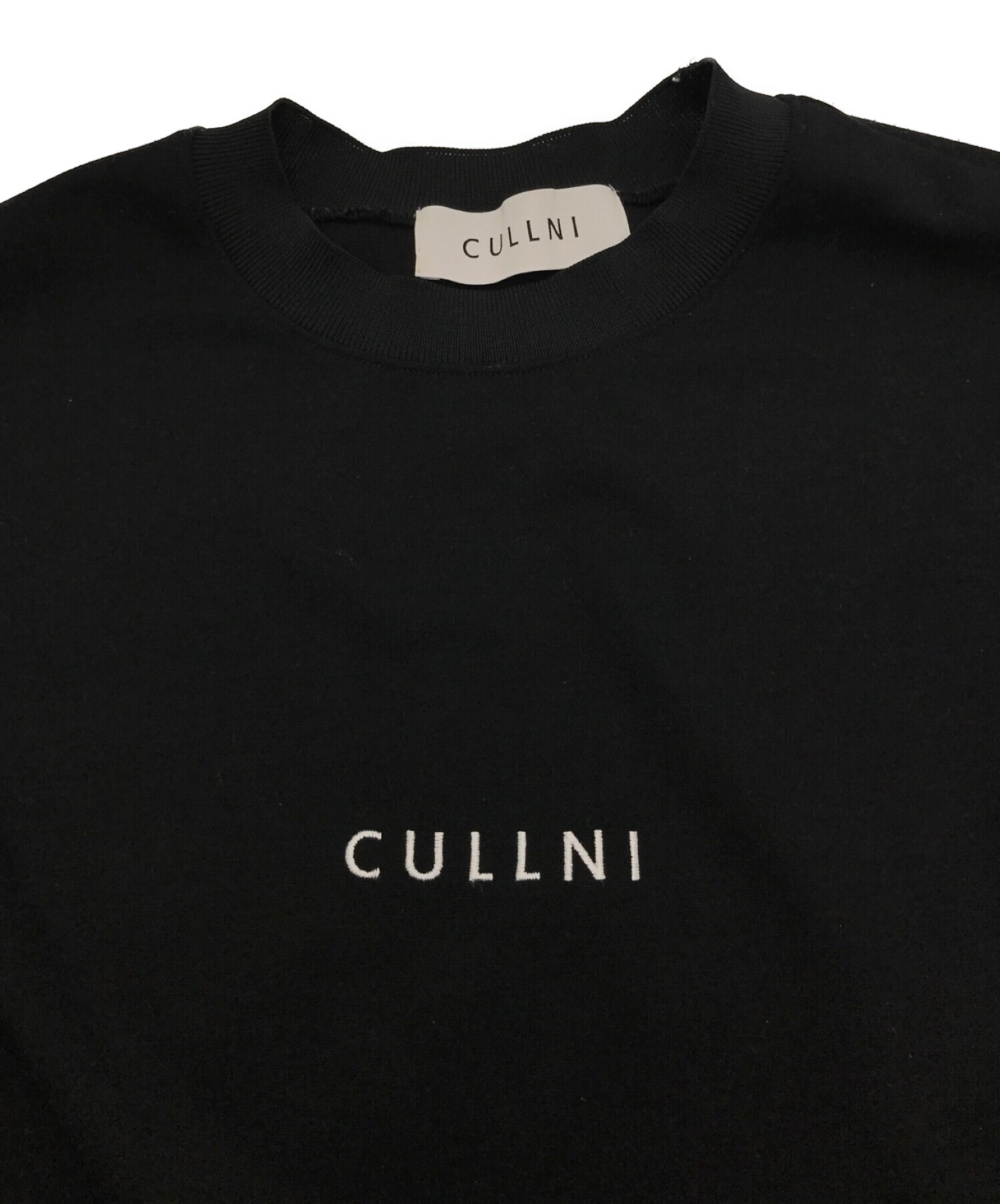 CULLNI (クルニ) 別注ロゴスウェットTシャツ ブラック サイズ:2