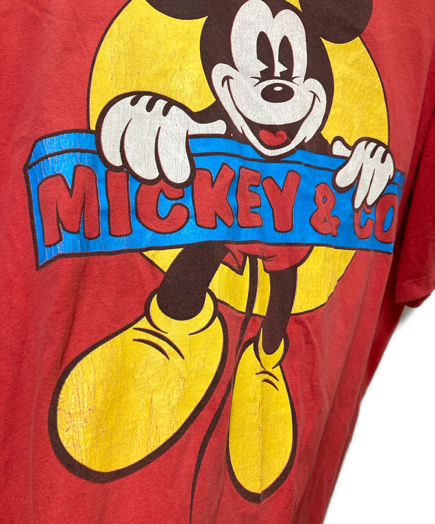 中古・古着通販】MICKEY&CO (ミッキー&コー) 90'SプリントTシャツ