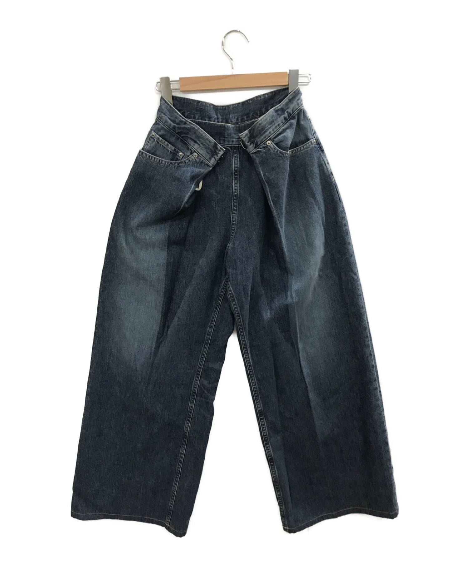 JOHN LAWRENCE SULLIVAN (ジョンローレンスサリバン) Washed Denim Wide Pants インディゴ サイズ:6