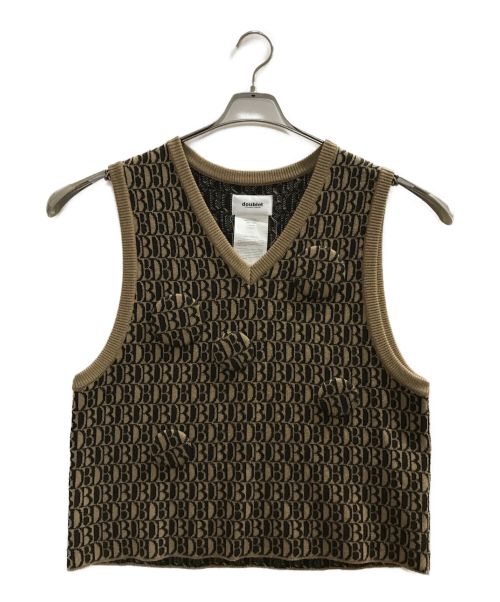 中古・古着通販】doublet (ダブレット) MONOGRAM JQ KNIT VEST