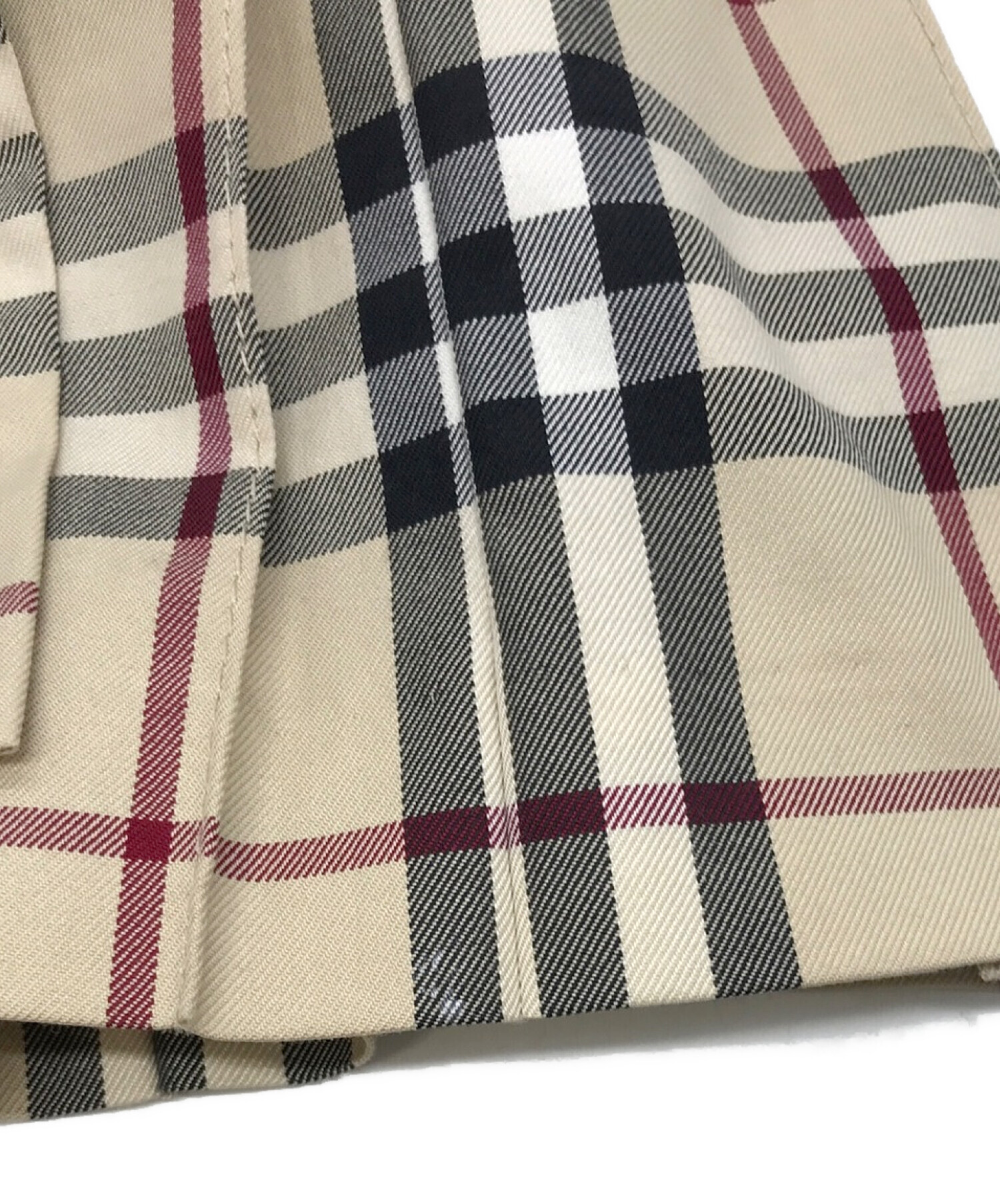 BURBERRY BLUE LABEL (バーバリーブルーレーベル) チェックスカート ベージュ サイズ:36