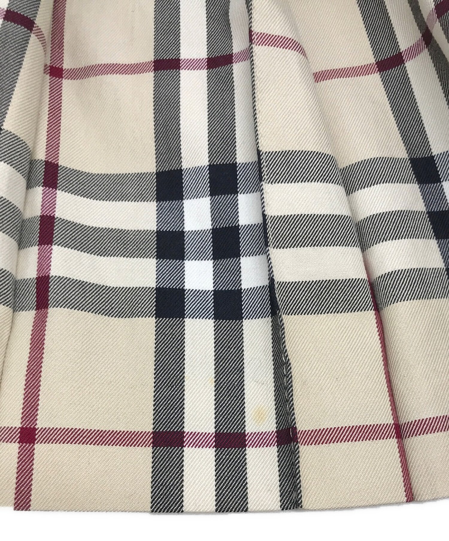 BURBERRY BLUE LABEL (バーバリーブルーレーベル) チェックスカート ベージュ サイズ:36