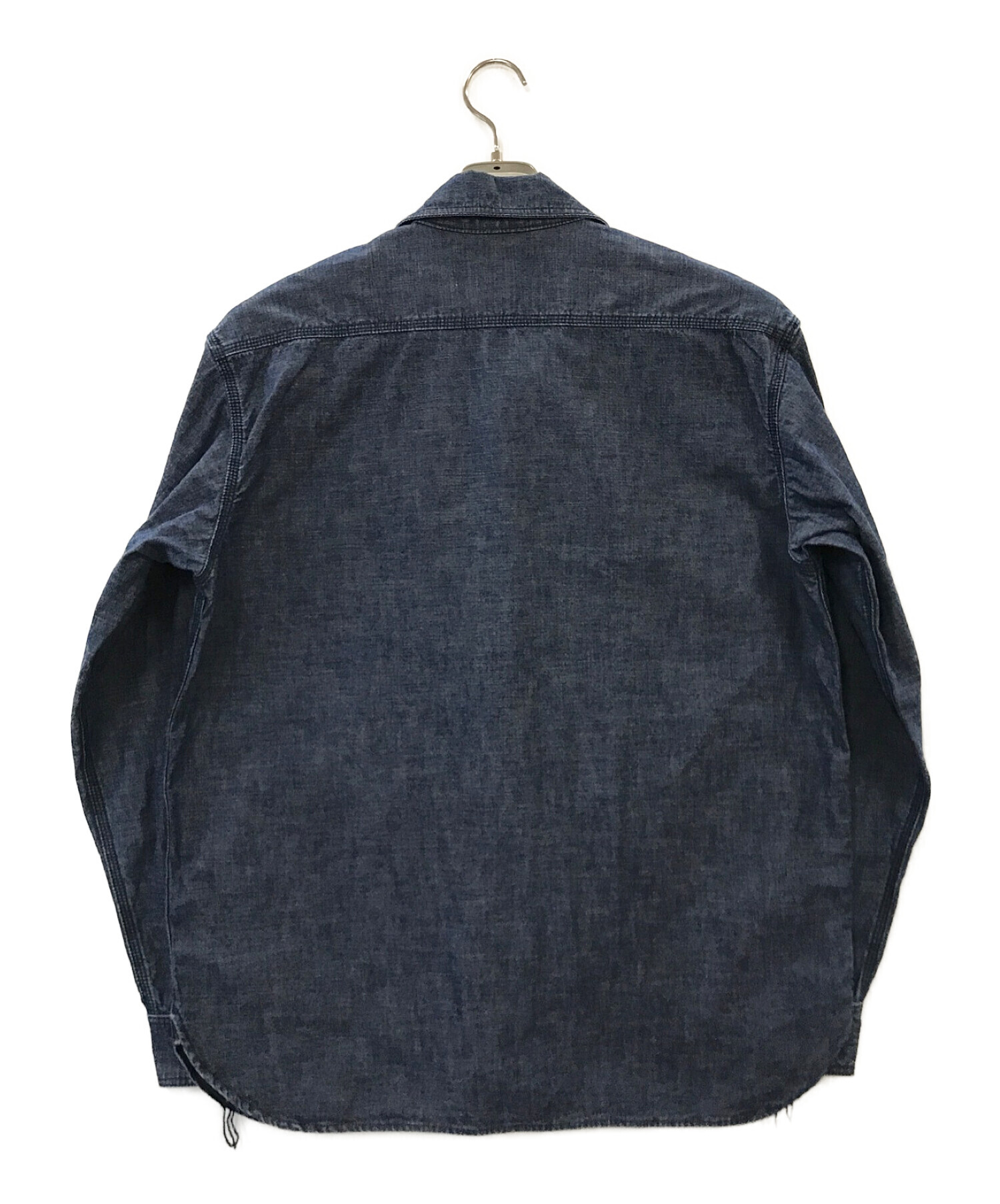 AndFamily (アンドファミリー) Chambray Shawl Collar Shirts インディゴ サイズ:L 未使用品