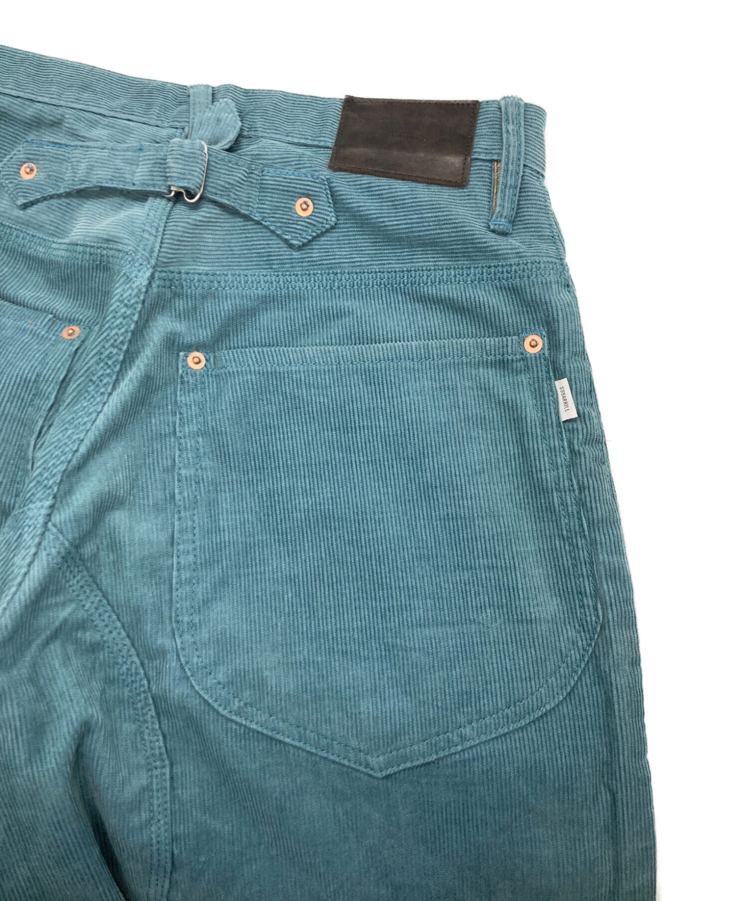 SUGARHILL (シュガーヒル) CORDUROY DOUBLE KNEE DENIM PANTS ブルー サイズ:30