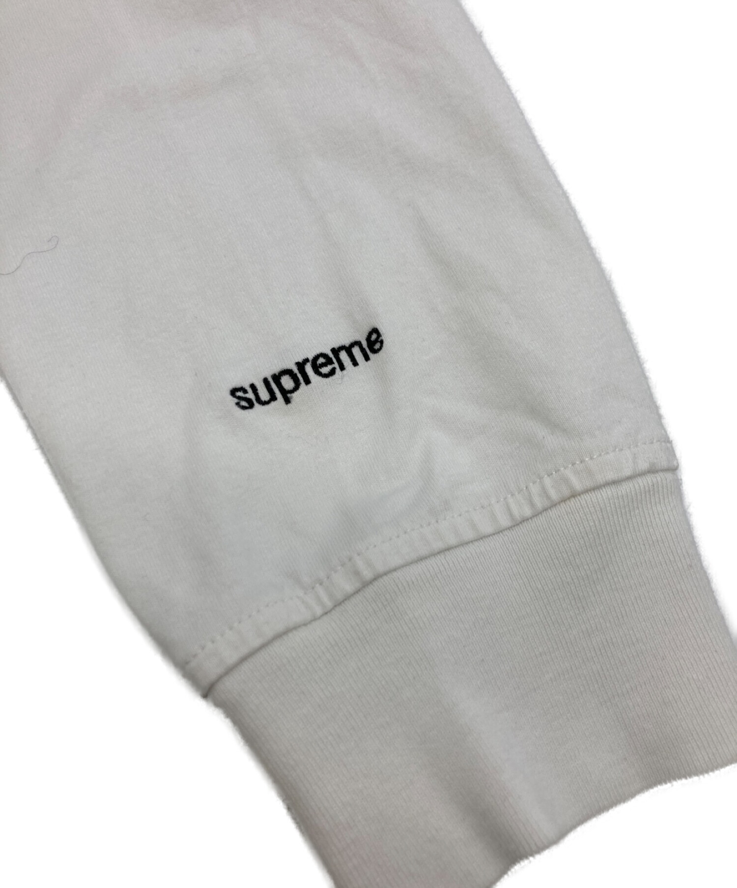 中古・古着通販】SUPREME (シュプリーム) Cat L/S Pocket Tee ホワイト