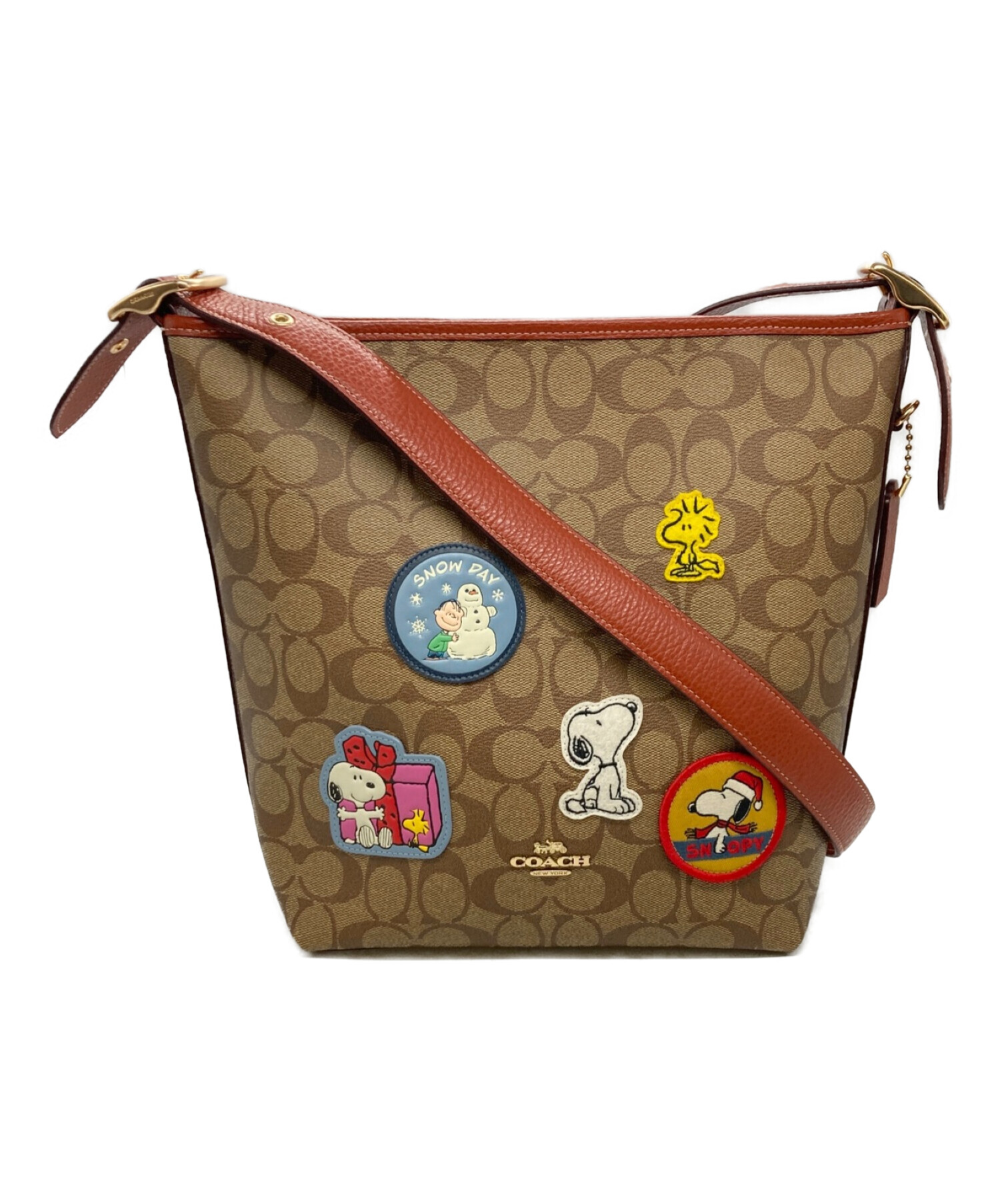 COACH X PEANUTS (コーチ×ピーナッツ) ショルダーバッグ ブラウン