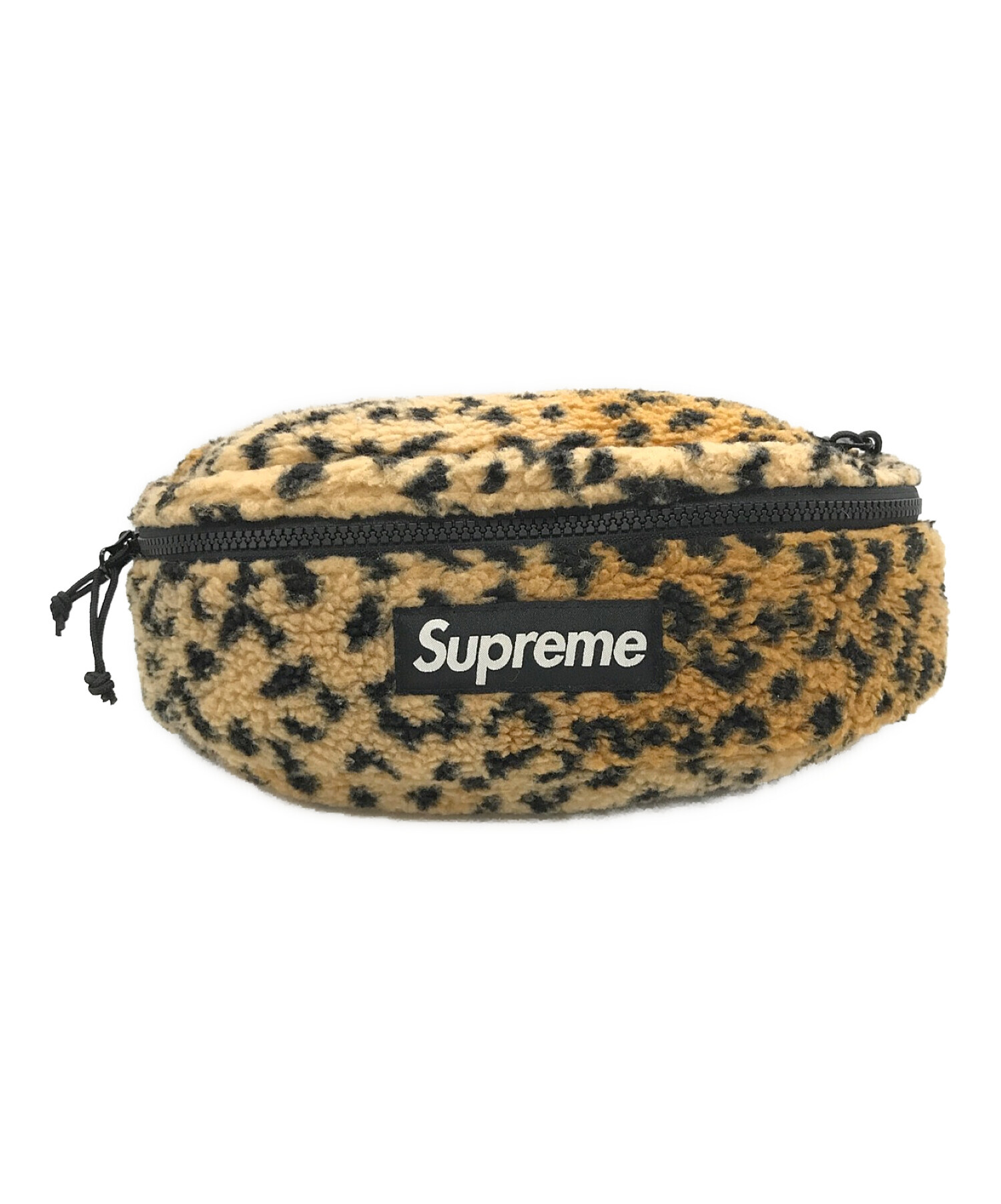 SUPREME 17AW Leopard Fleece Waist Bag