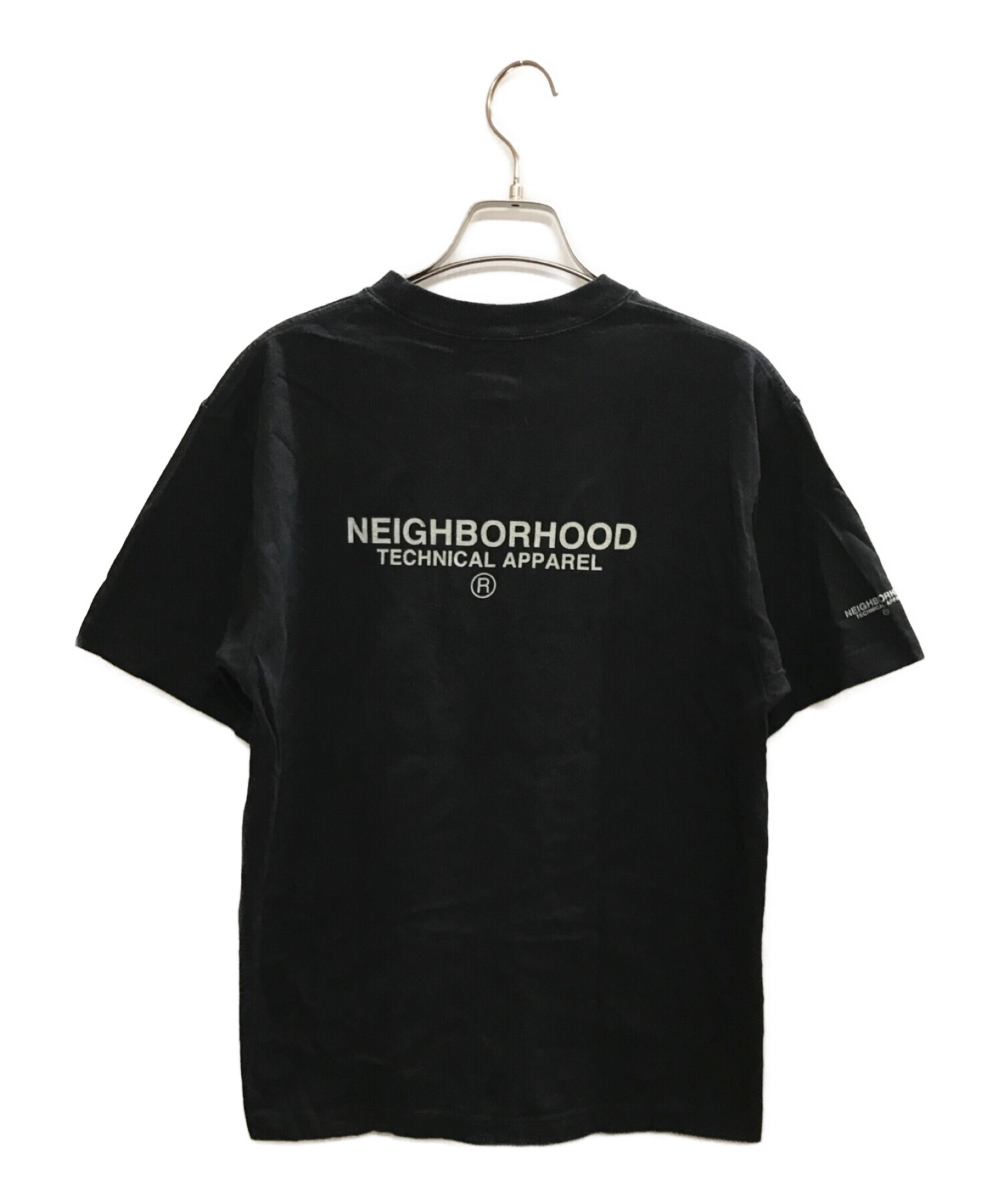 NEIGHBORHOOD (ネイバーフッド) プリントTシャツ ブラック サイズ:1