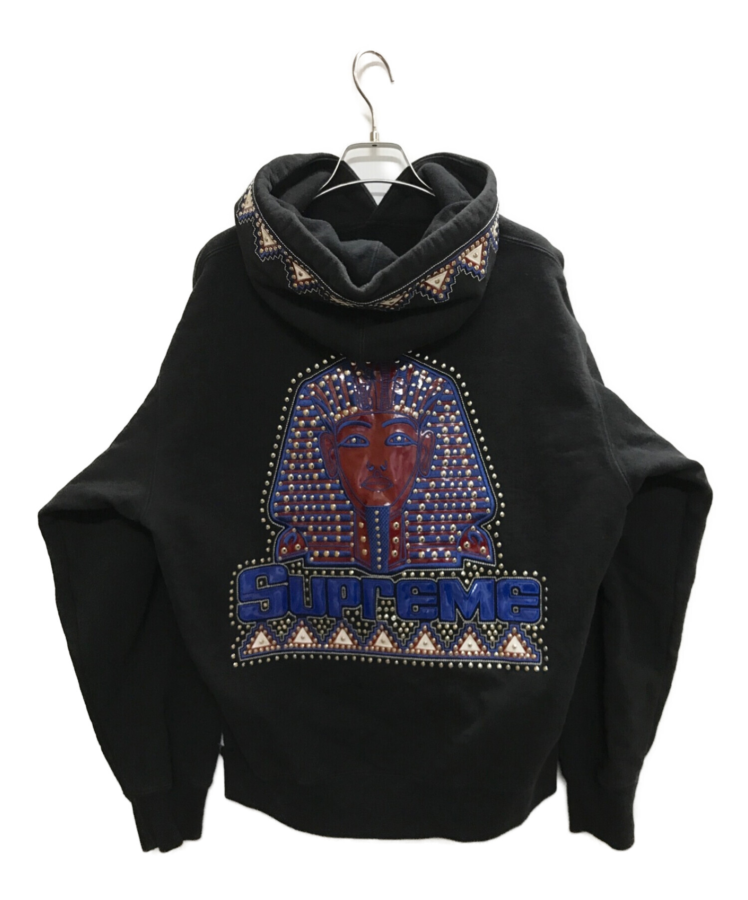 SUPREME (シュプリーム) Pharaoh Studded Hooded Sweatshirt ブラック サイズ:Ｍ