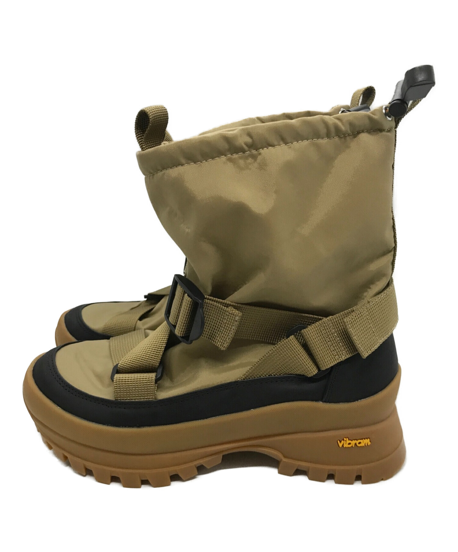 nagonstans (ナゴンスタンス) Belted Boots ベージュ×ブラック サイズ:23