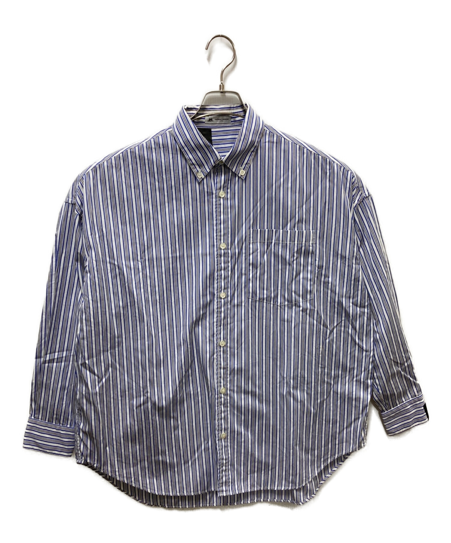 N.HOOLYWOOD (エヌ ハリウッド) THOMAS MASON (トーマス・メイソン) B.D BIG SHIRT ブルー サイズ:36