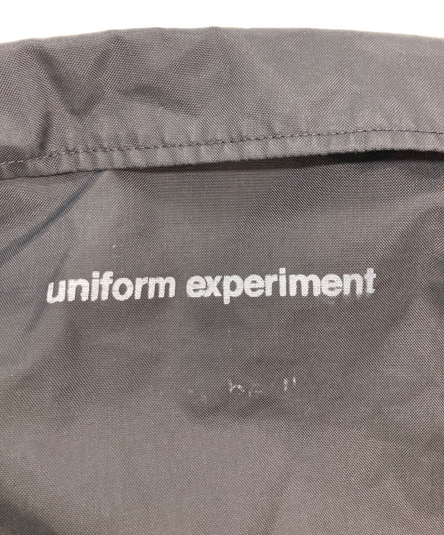 uniform experiment (ユニフォームエクスペリメント) ビッグコーチジャケット ブラック サイズ:2