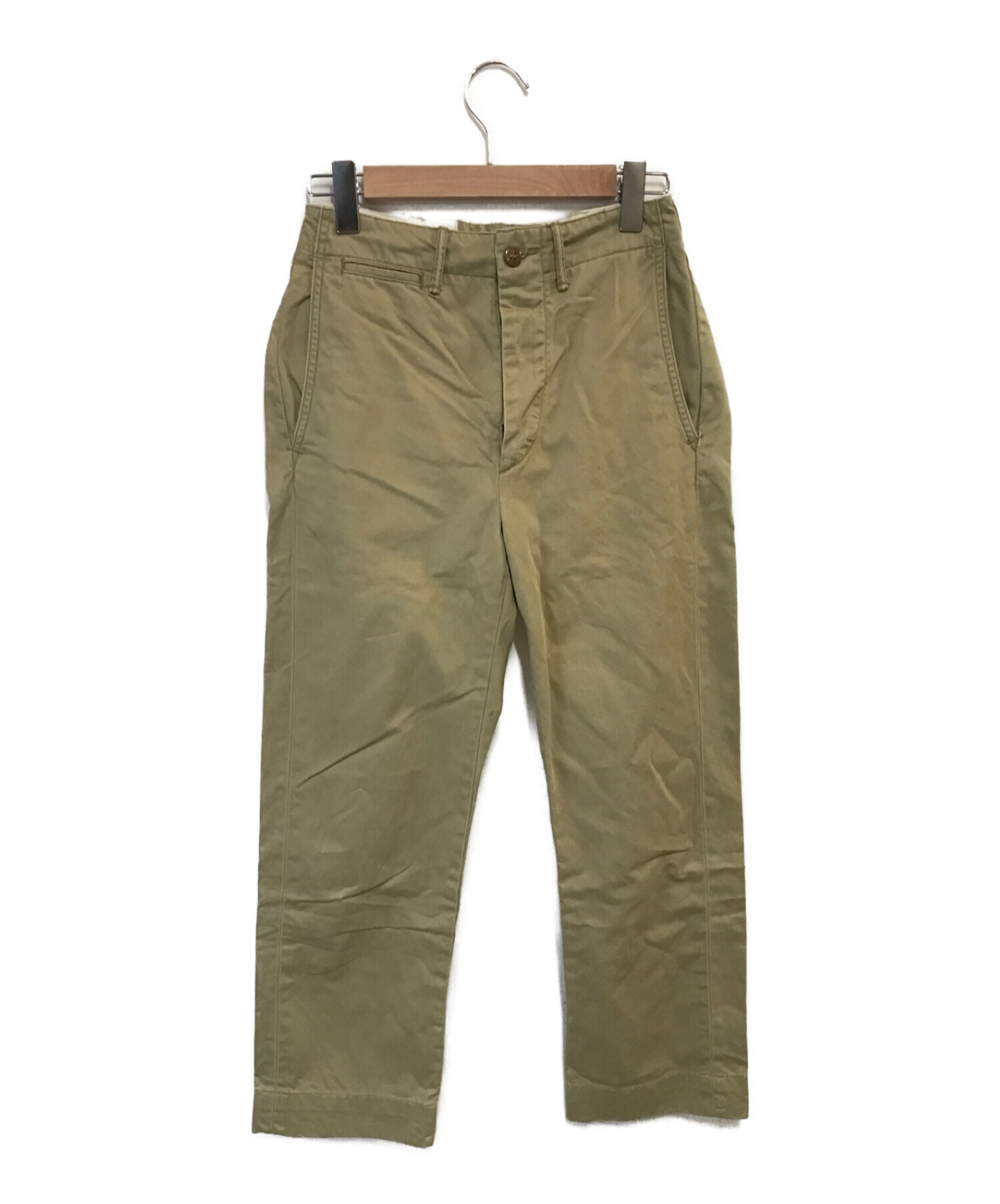 RRL (ダブルアールエル) military field cloth pants ベージュ サイズ:68.5cm (W27)