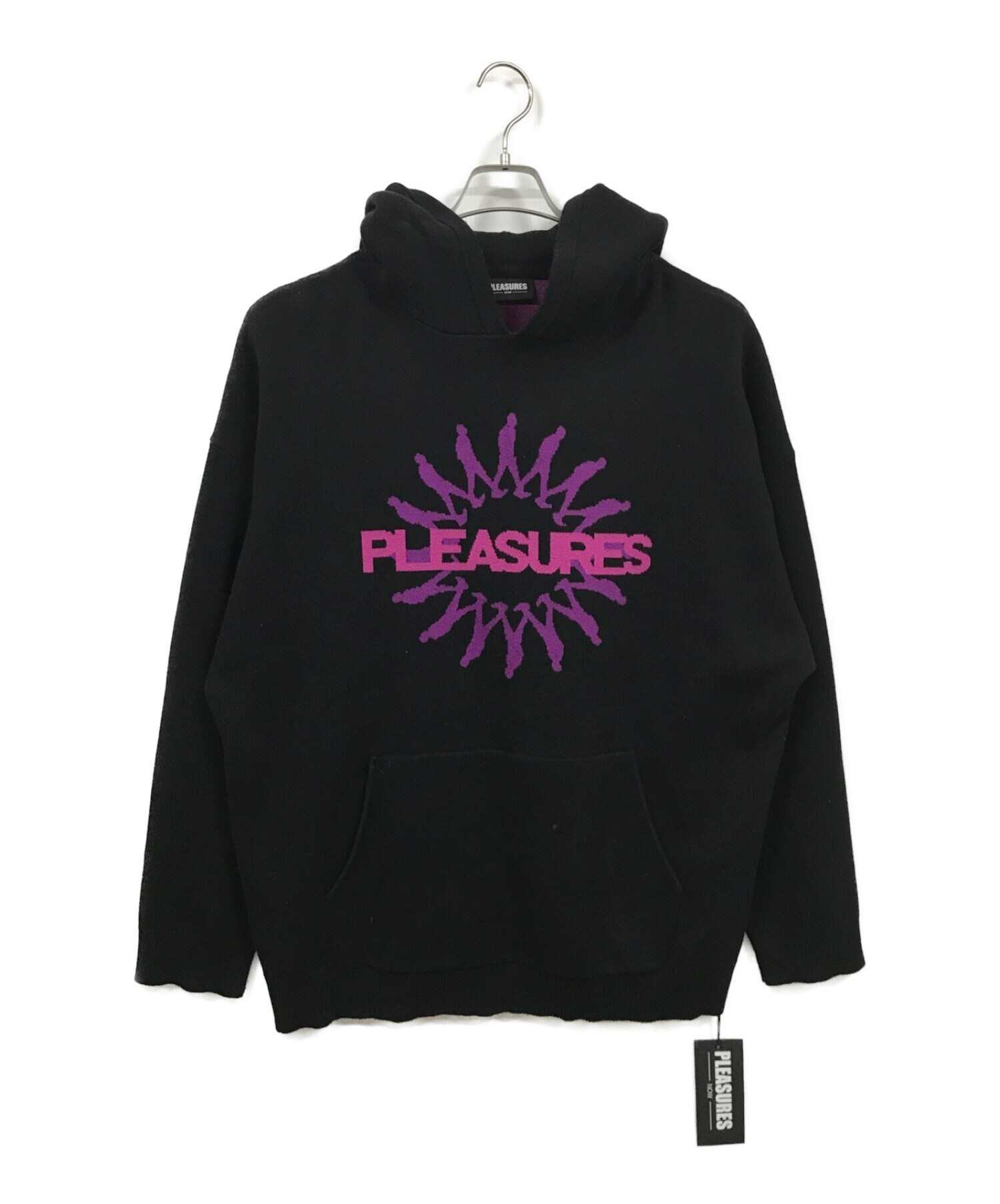 中古・古着通販】PLEASURES (プレジャーズ) KNIT SWEATER HOODIE