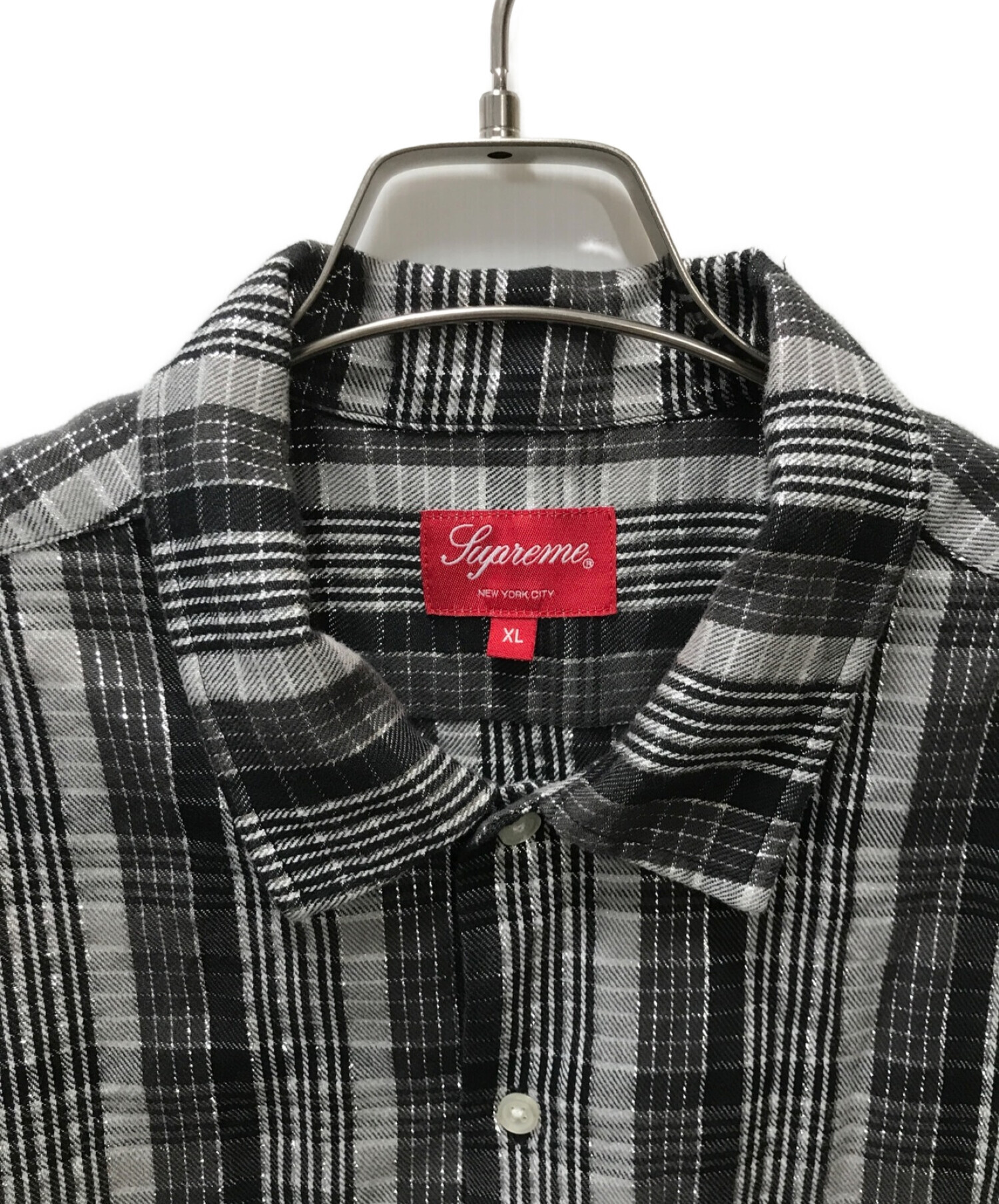 中古・古着通販】SUPREME (シュプリーム) Metallic Plaid S/S Shirt