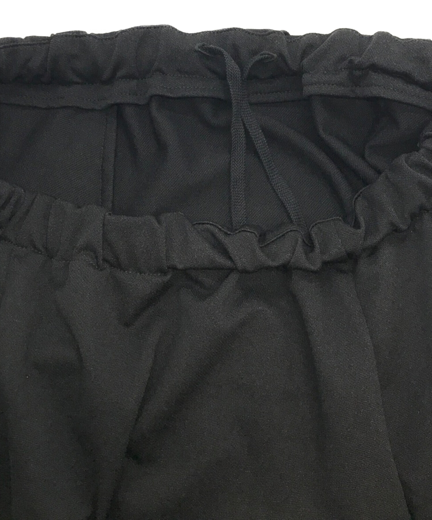 REGULATION Yohji Yamamoto (レギュレーションヨウジヤマモト) POLYESTER TWILL JERSEY SKIRT  ブラック サイズ:2