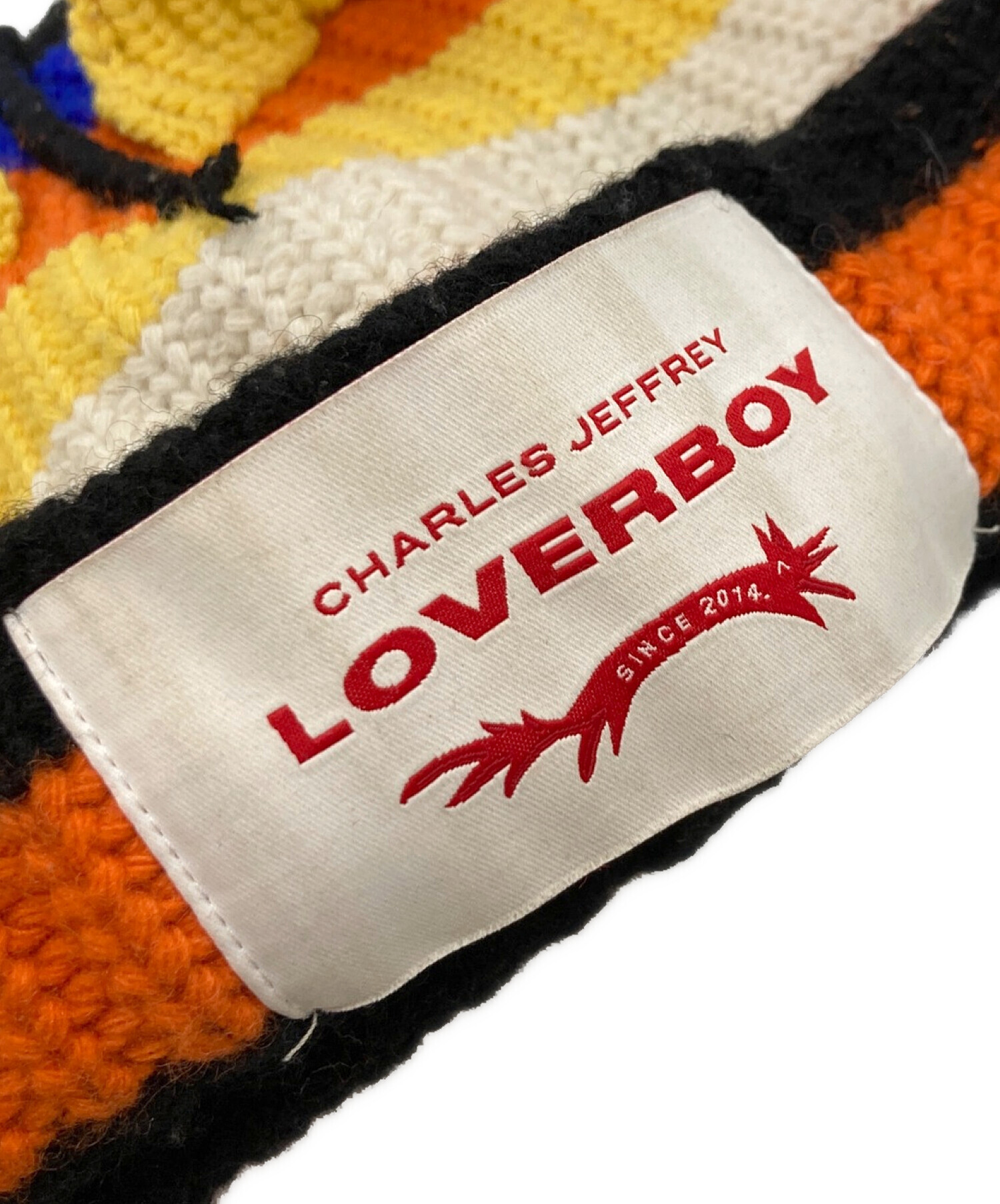 CHARLES JEFFREY LOVERBOY (チャールズ ジェフリー ラバーボーイ) ニット帽 オレンジ