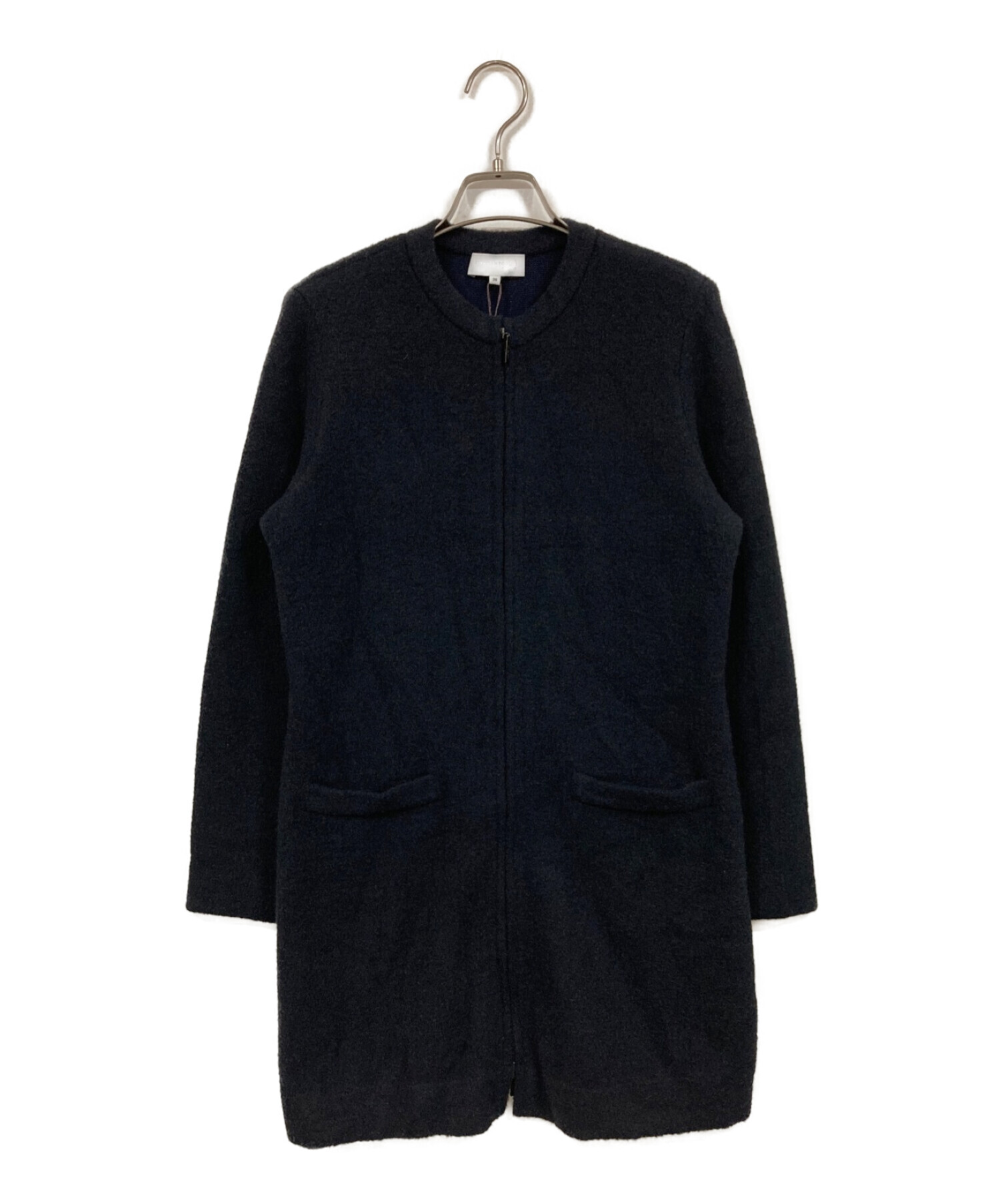 MACKINTOSH LONDON (マッキントッシュ ロンドン) ジップアップロングニットジャケット ネイビー サイズ:Ｍ