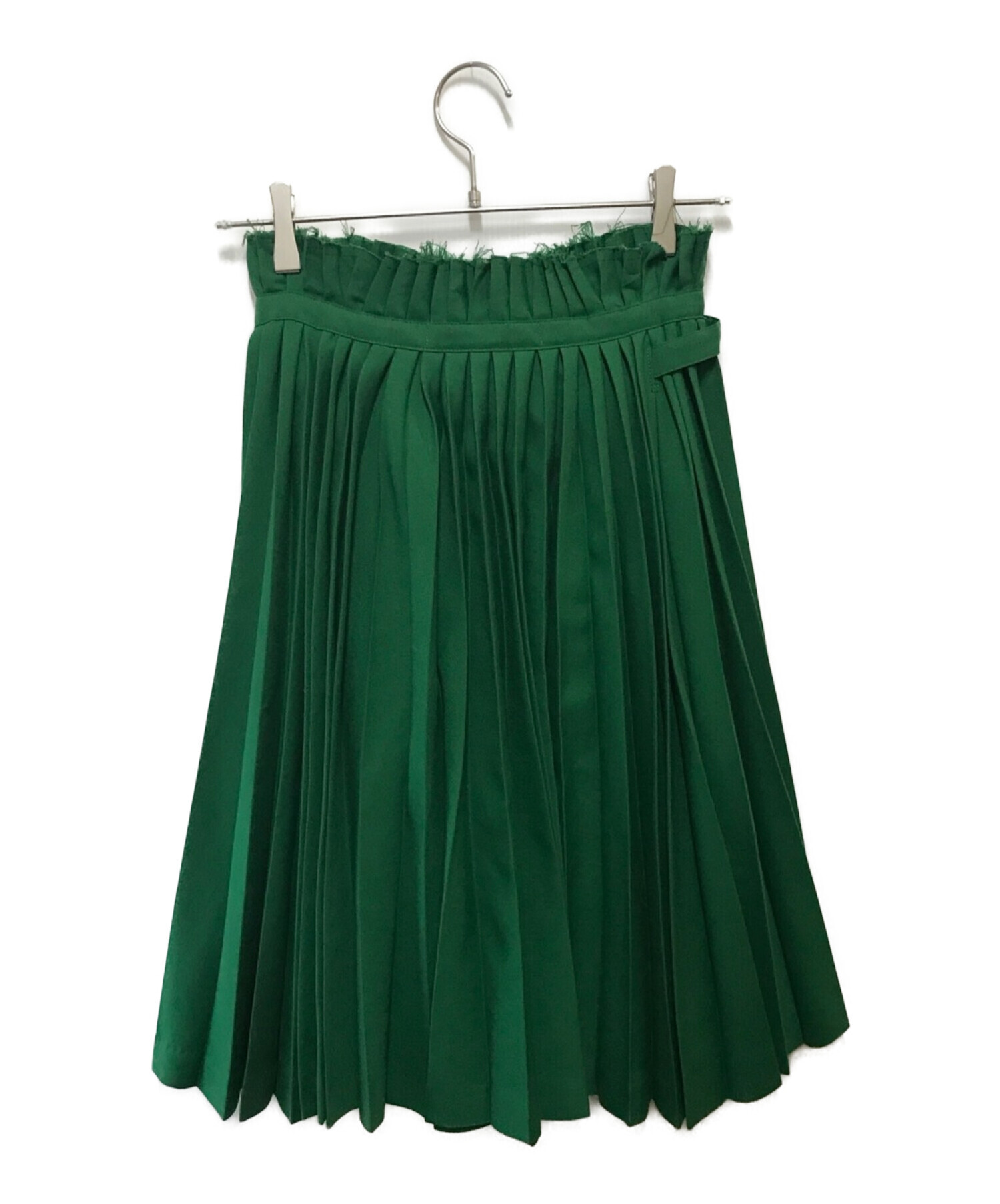 JUNYA WATANABE COMME des GARCONS ((ジュンヤワタナベ コムデギャルソン) 90'sプリーツスカート グリーン  サイズ:Ｆ