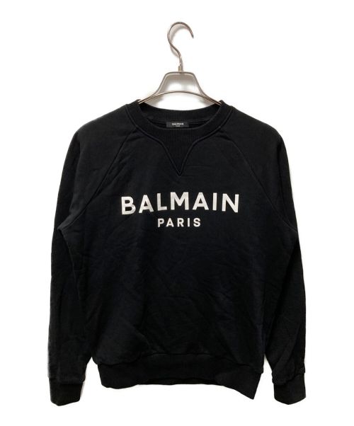 中古・古着通販】BALMAIN (バルマン) ロゴ スウェットシャツ ブラック