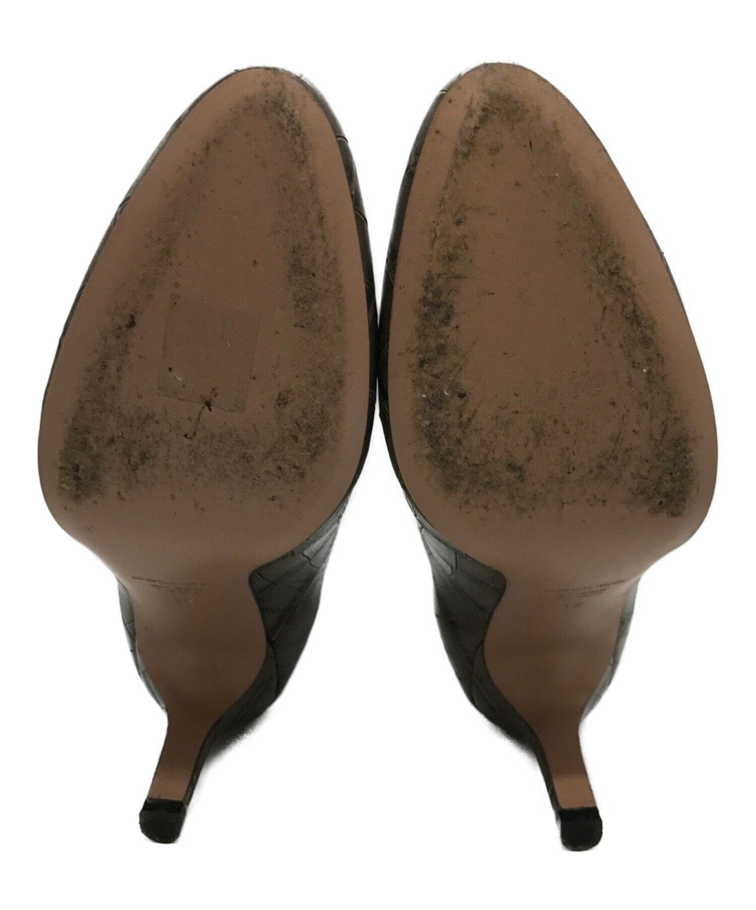 PELLICO ペリーコブラウン スエードショートブーツバックジップ - 靴