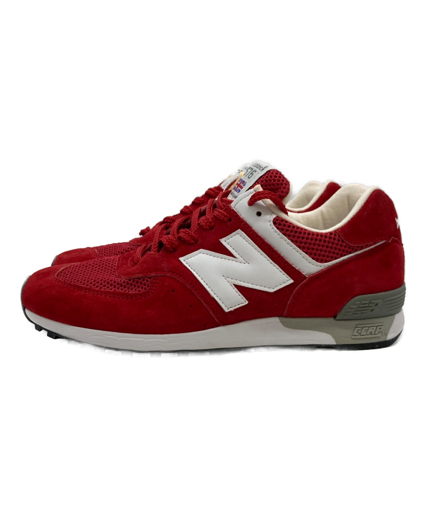 NEW BALANCE (ニューバランス) ローカットスニーカー レッド サイズ:US7