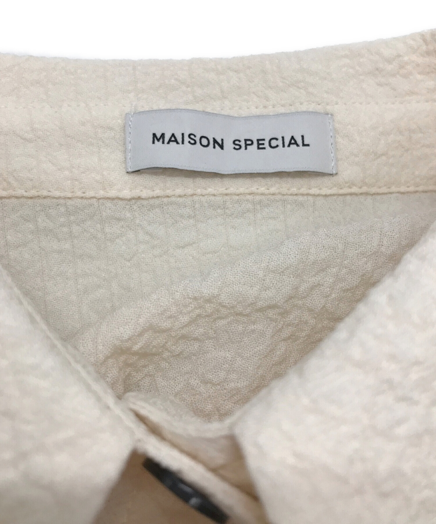 中古・古着通販】MAISON SPECIAL (メゾンスペシャル) マルチウェイレイヤードシャツブラウス ベージュ サイズ:M｜ブランド・古着通販  トレファク公式【TREFAC FASHION】スマホサイト