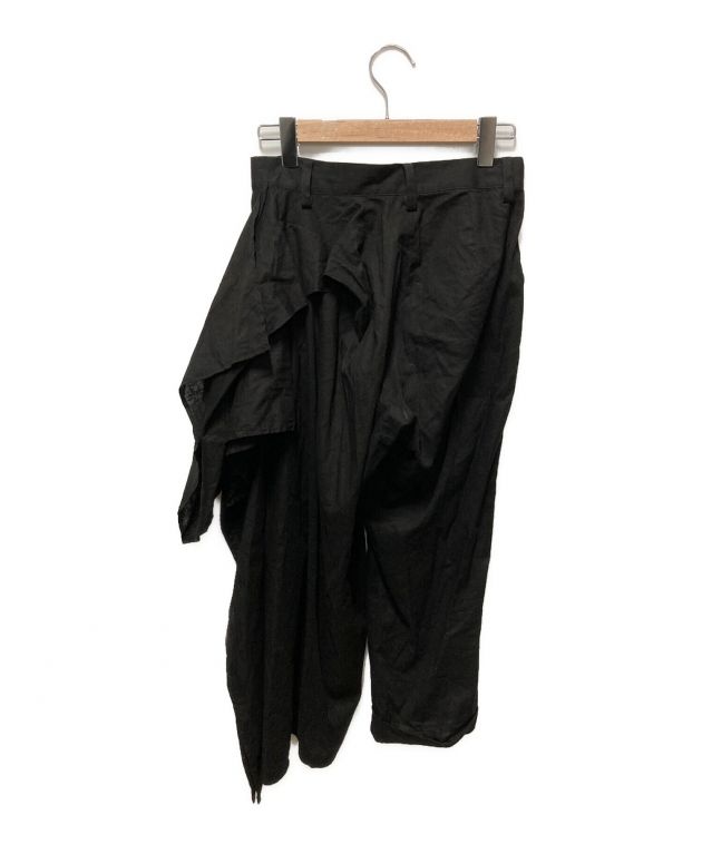 中古・古着通販】YOHJI YAMAMOTO (ヨウジヤマモト) リネンワイドレッグパンツ ブラック サイズ:1｜ブランド・古着通販  トレファク公式【TREFAC FASHION】スマホサイト