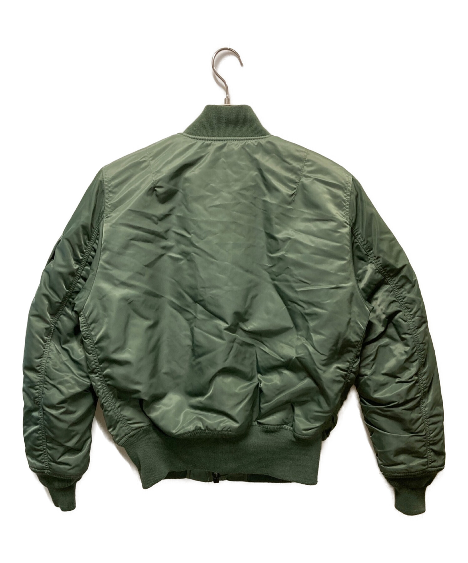 ALPHA (アルファ) MA-1ジャケット グリーン×オレンジ サイズ:表記なし