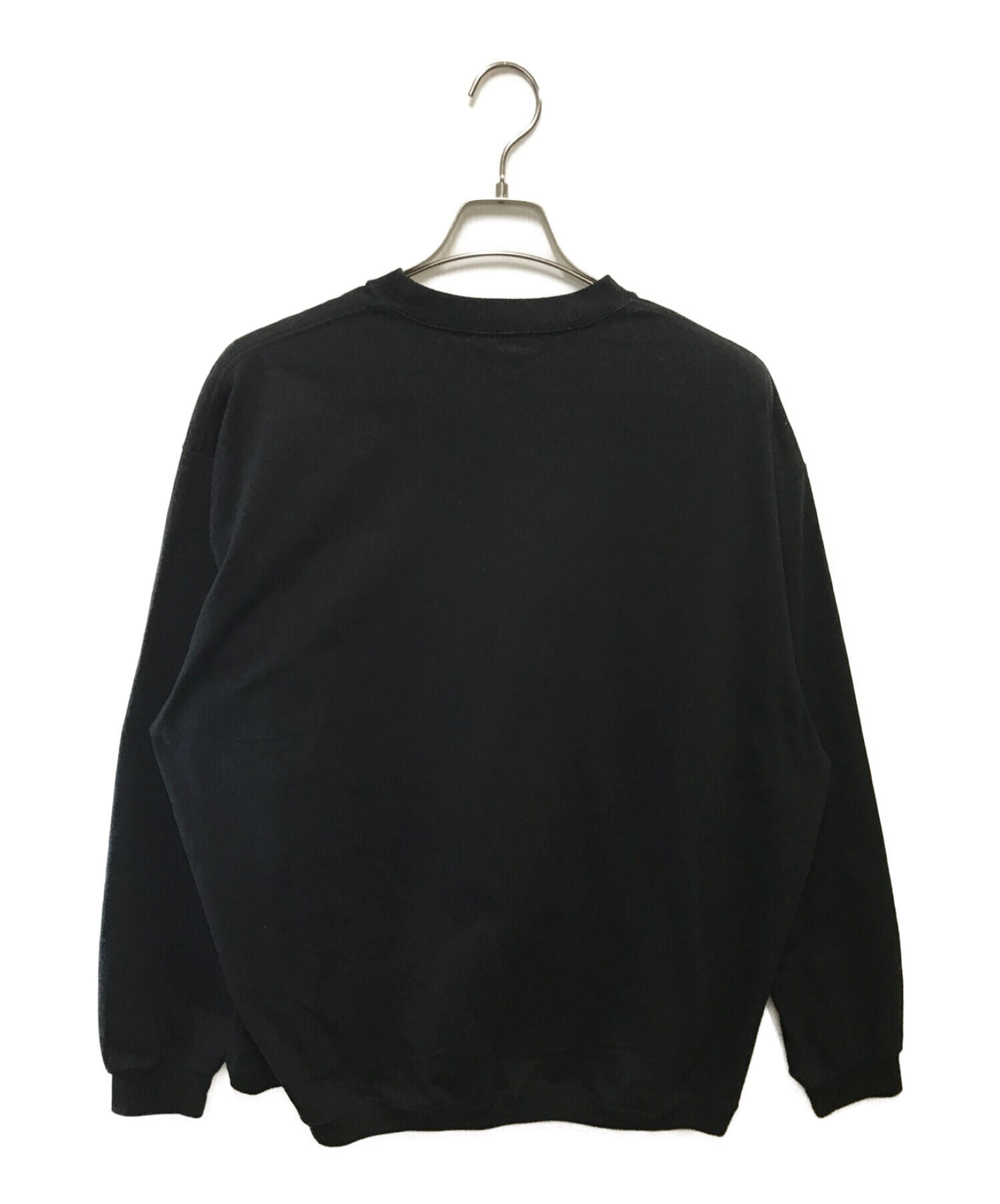 The Ennoy Professional (ザ エンノイ プロフェッショナル) ロングスリーブヘムリブTシャツ ブラック サイズ:ＸＬ