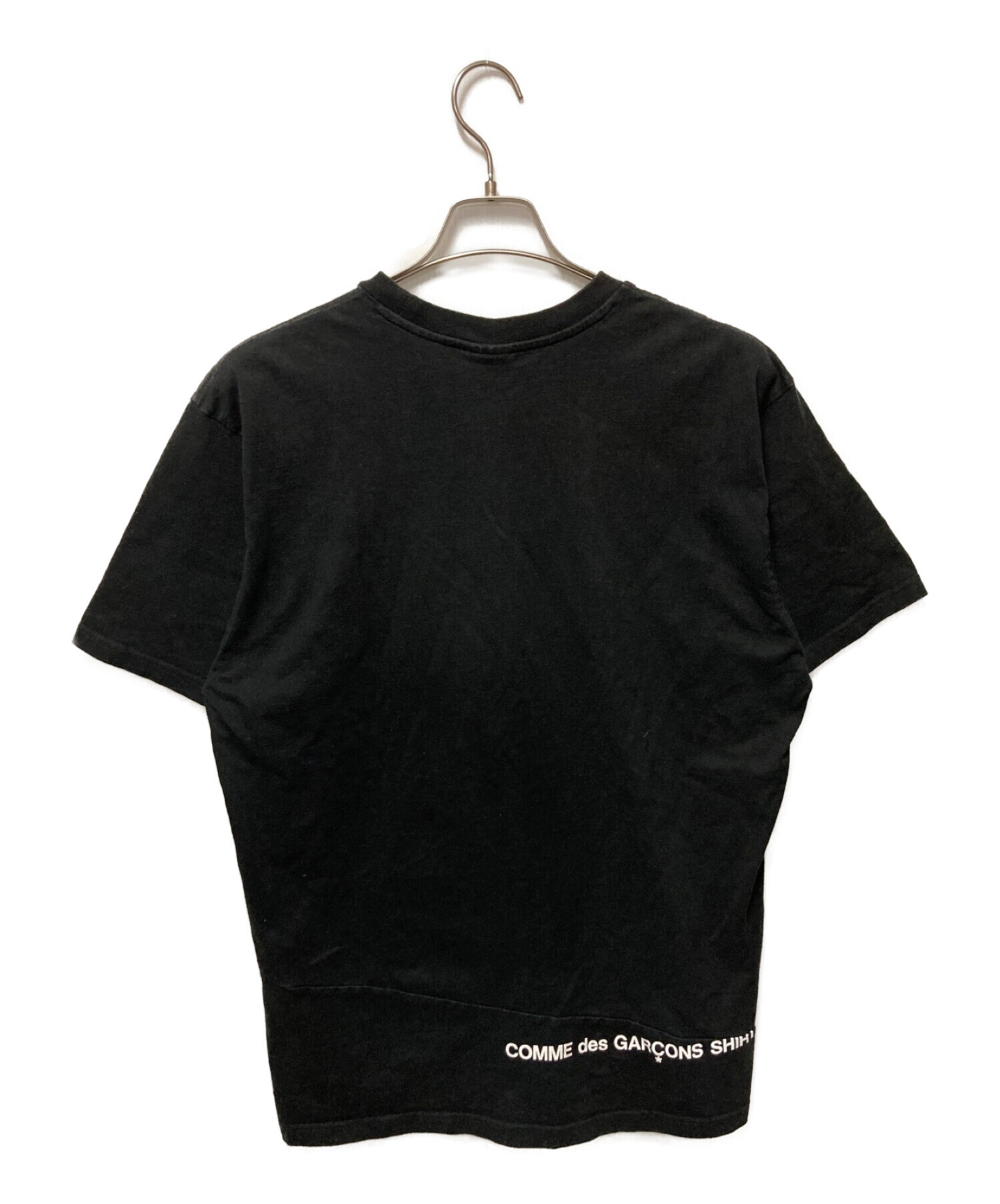 SUPREME (シュプリーム) COMME des GARCONS SHIRT (コムデギャルソンシャツ) Split Box Logo Tee  ブラック サイズ:Ｌ