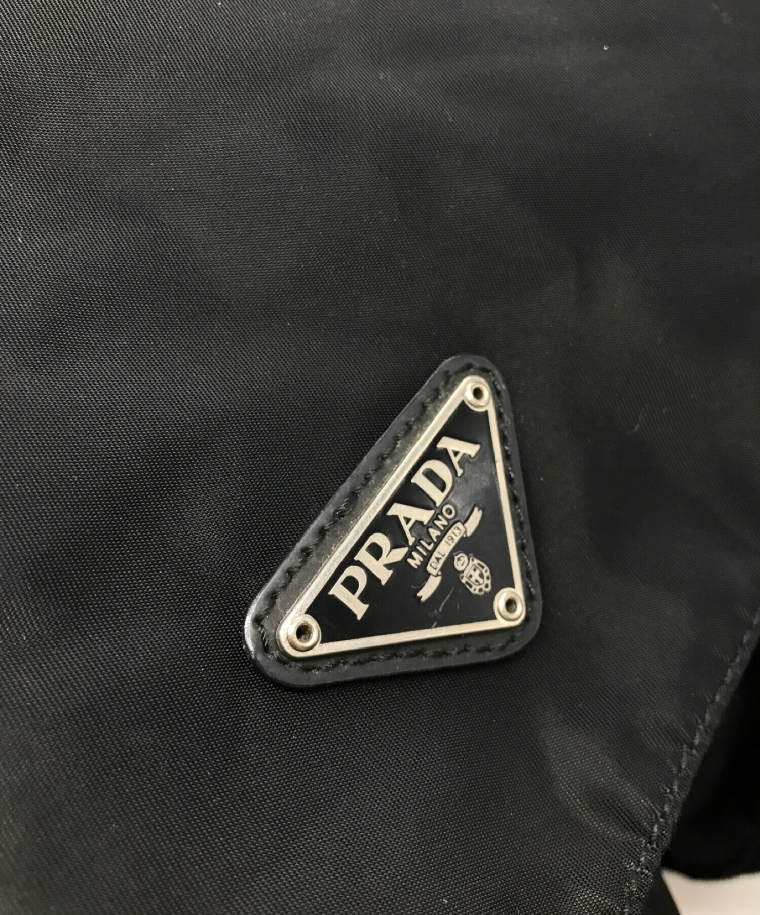 中古・古着通販】PRADA (プラダ) ナイロンショルダーバッグ ブラック