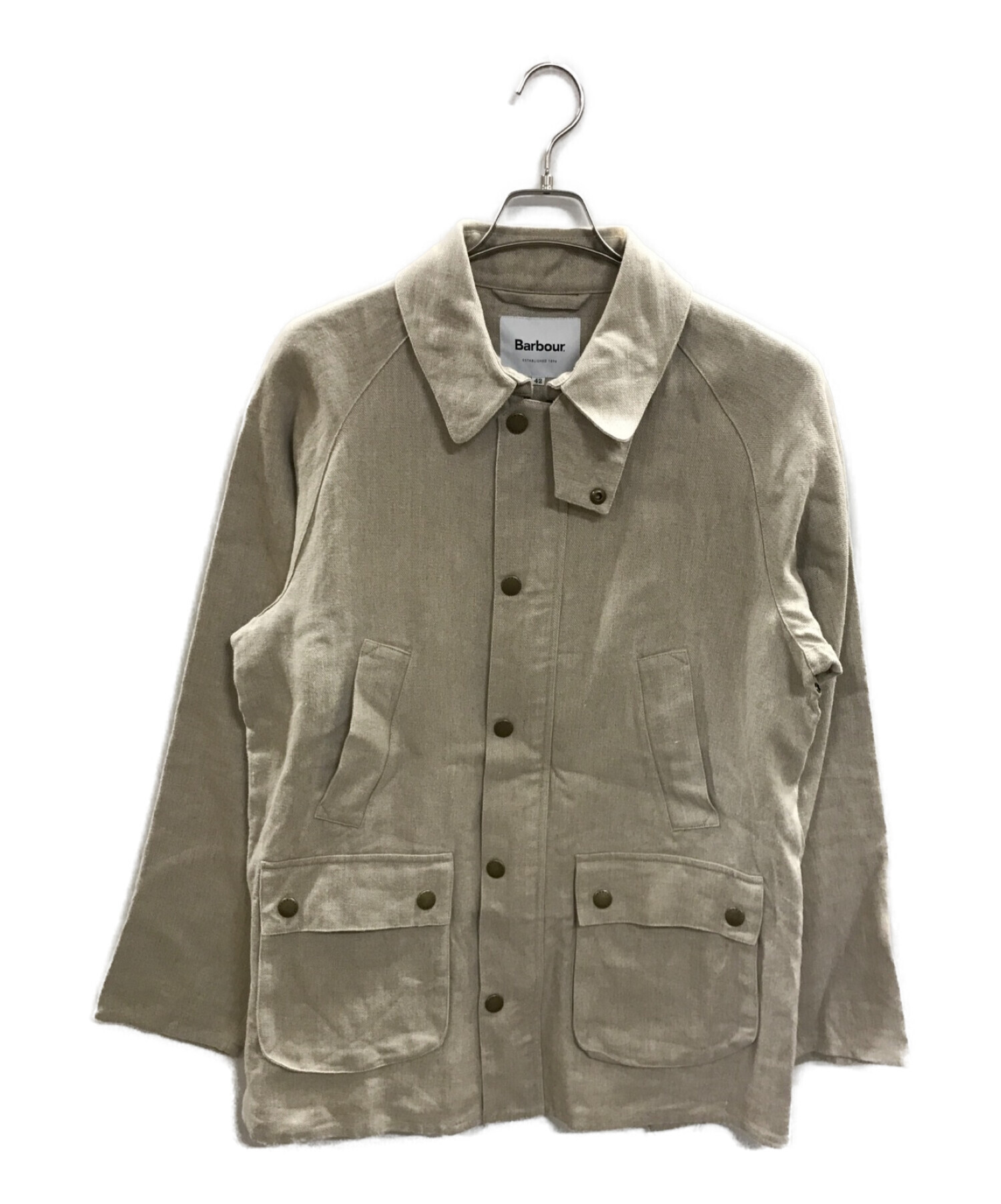 Barbour (バブアー) BEDALE SL リネンジャケット ベージュ サイズ:42