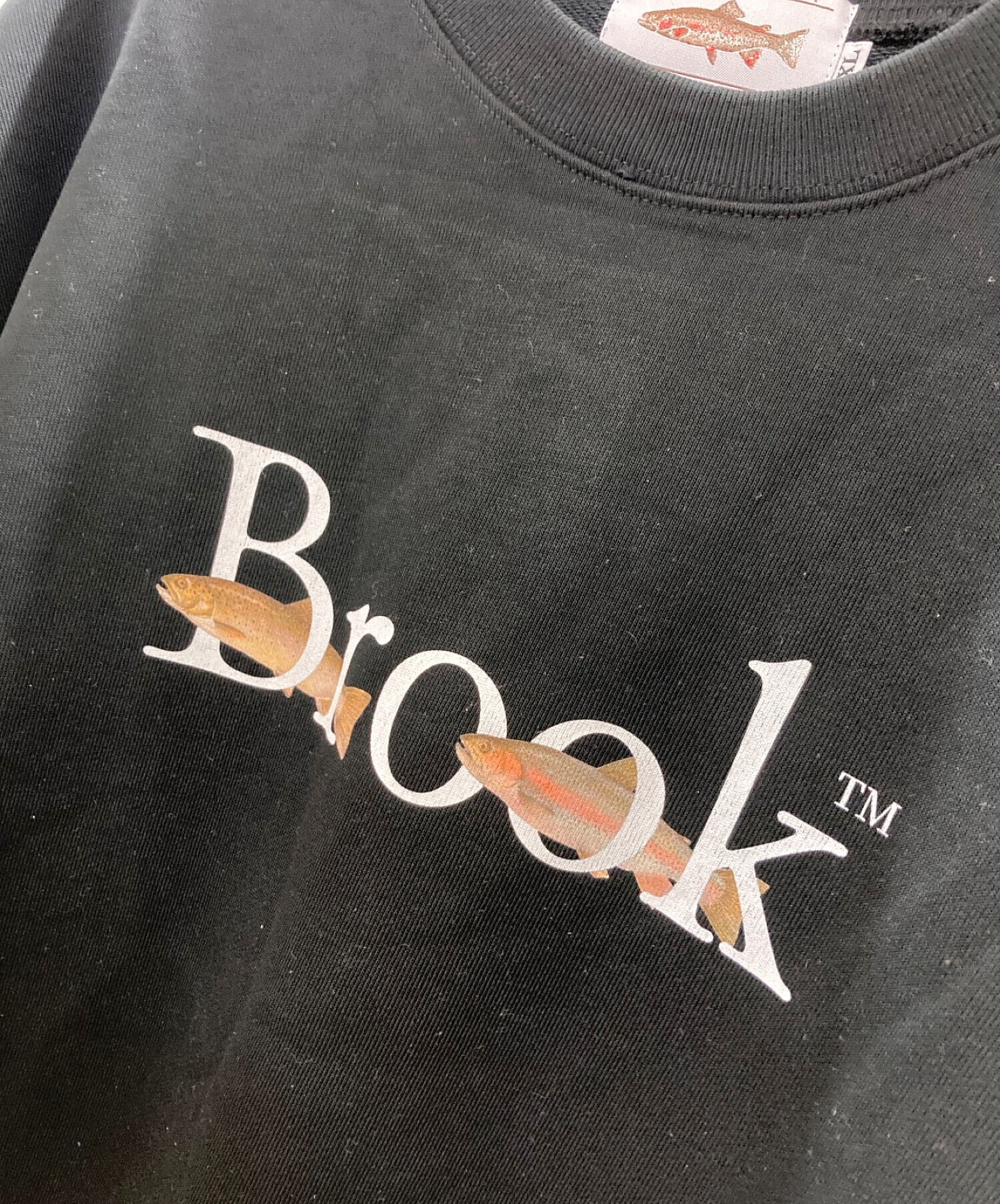 BROOK (ブルック) プリントスウェット ブラック サイズ:XL