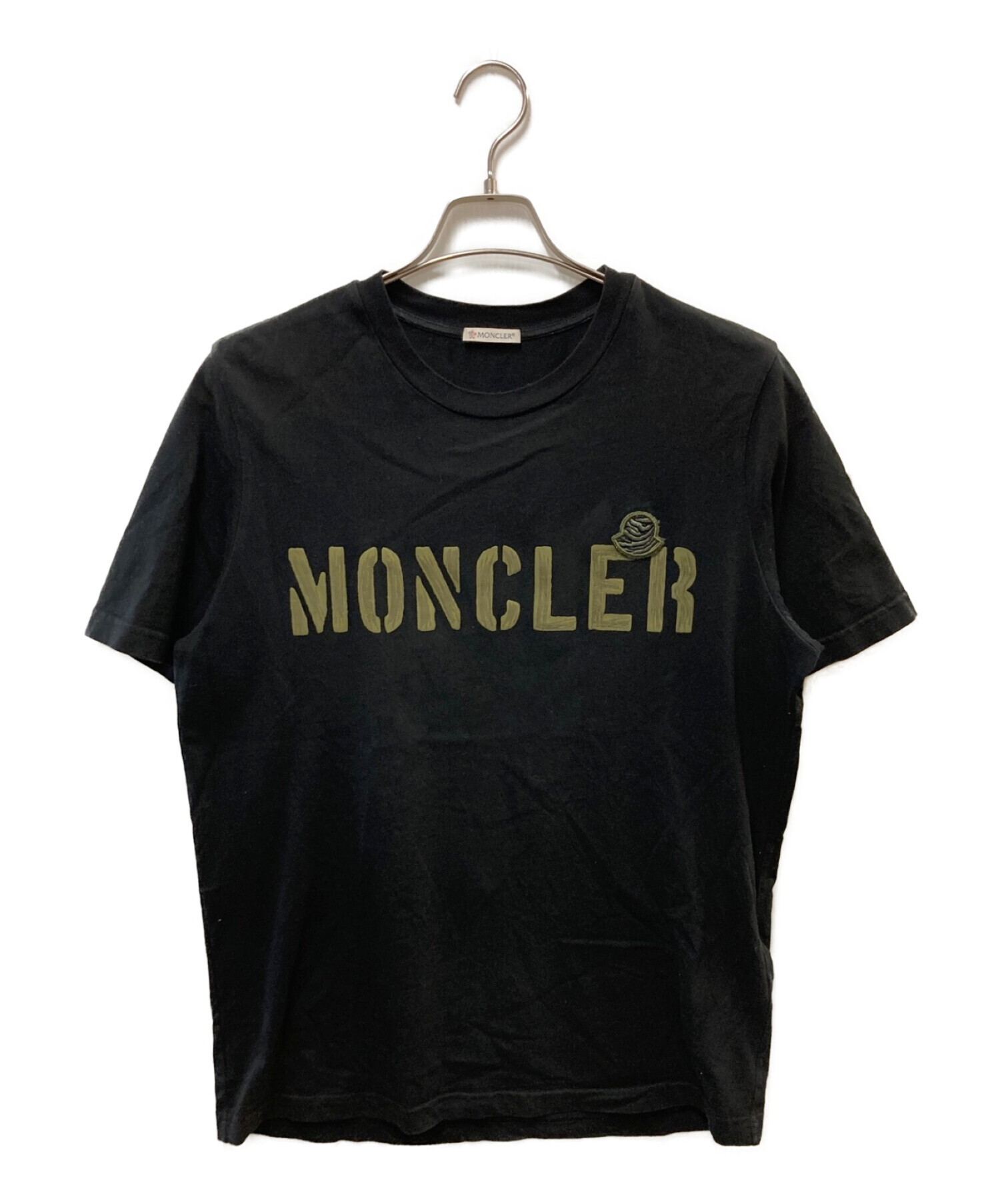 MONCLER (モンクレール) プリントTシャツ ブラック サイズ:Ｍ
