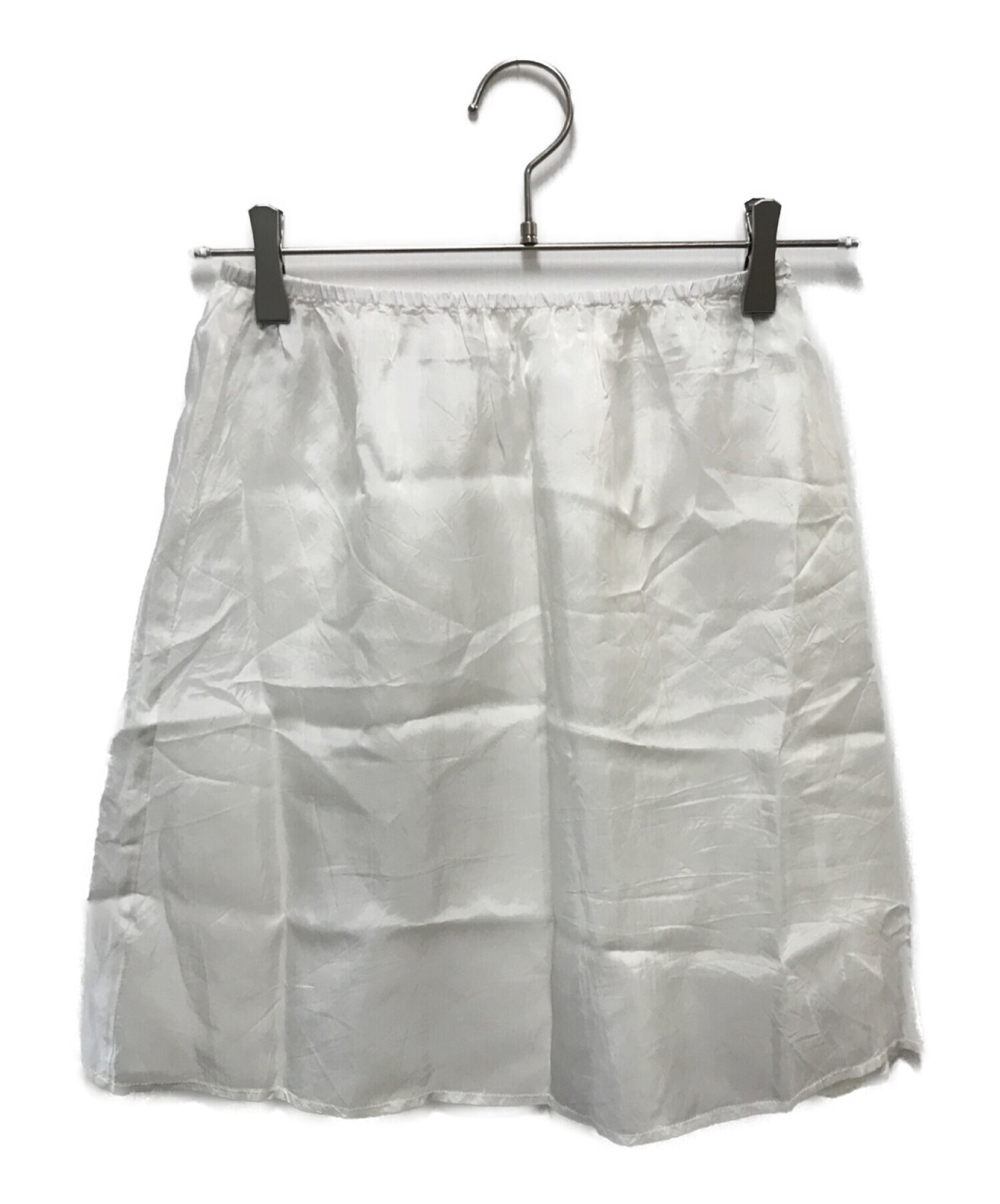 CASA FLINE (カーサフライン) コットンティアードスカート ホワイト サイズ:Ｆ